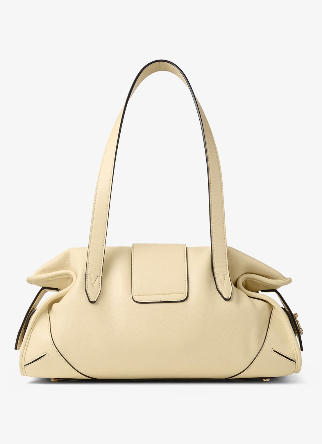 Jimmy Choo Bar Holdall Medium schoudertas van lamsleer - achterkant gebroken wit
