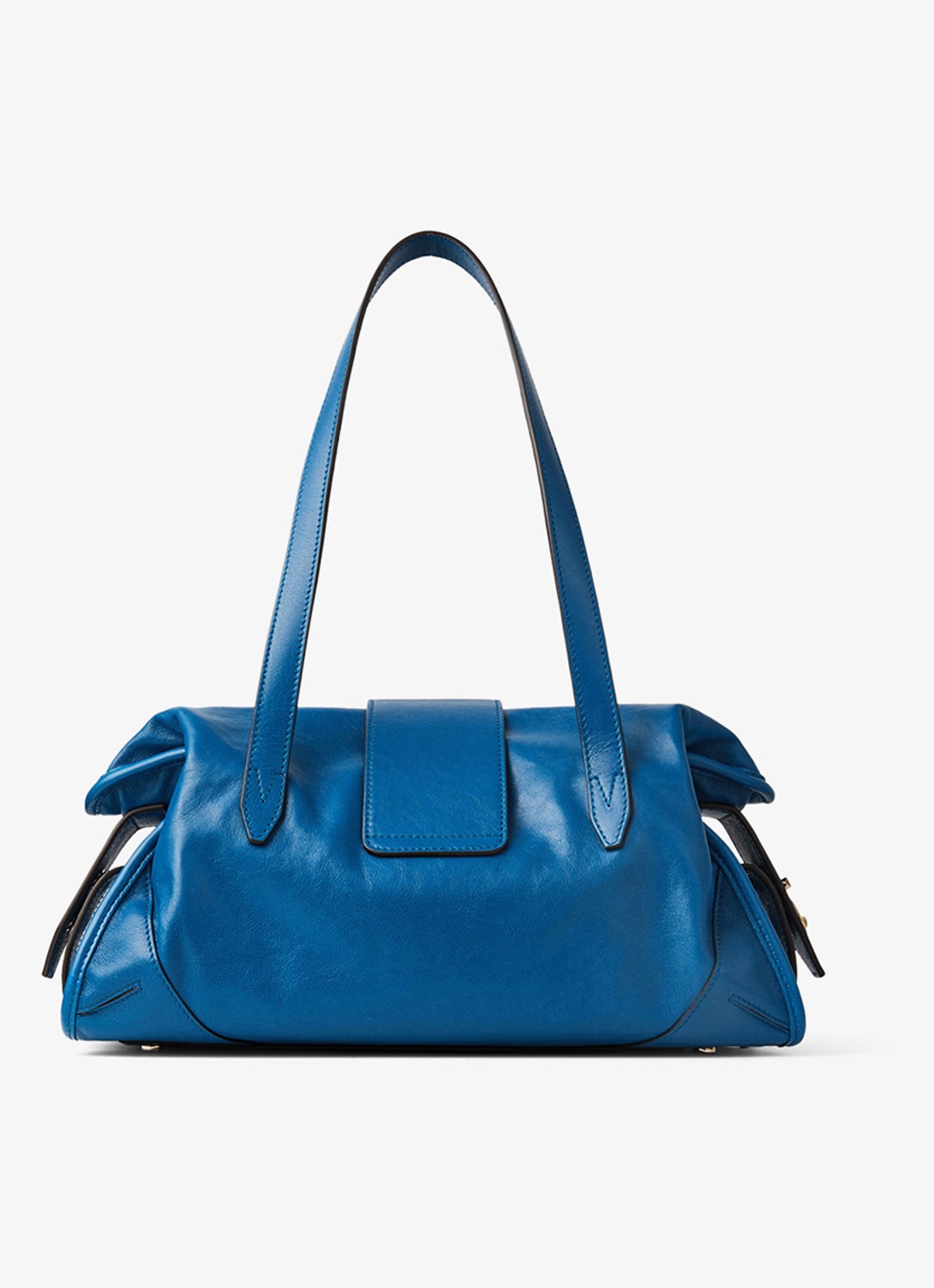 Jimmy Choo Bar Holdall Medium schoudertas van lamsleer - achterkant 3 blauw