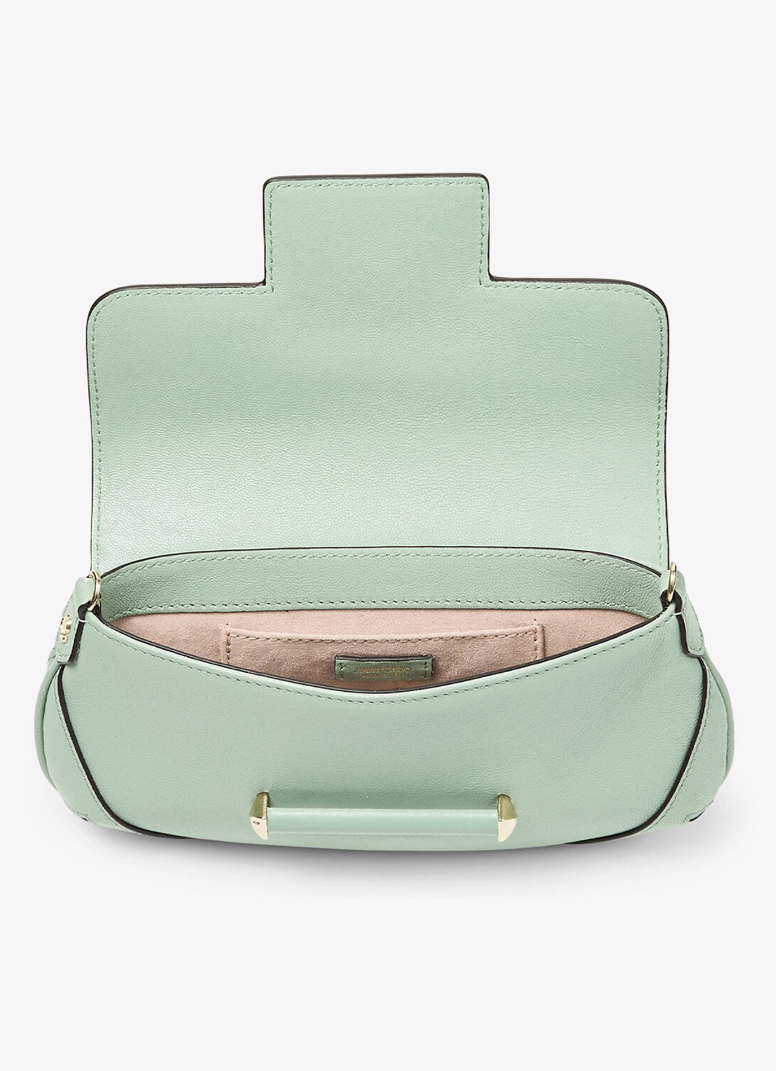 Jimmy Choo Bar Mini crossbodytas van lamsleer met afneembare schouderriem - detail 4 groen