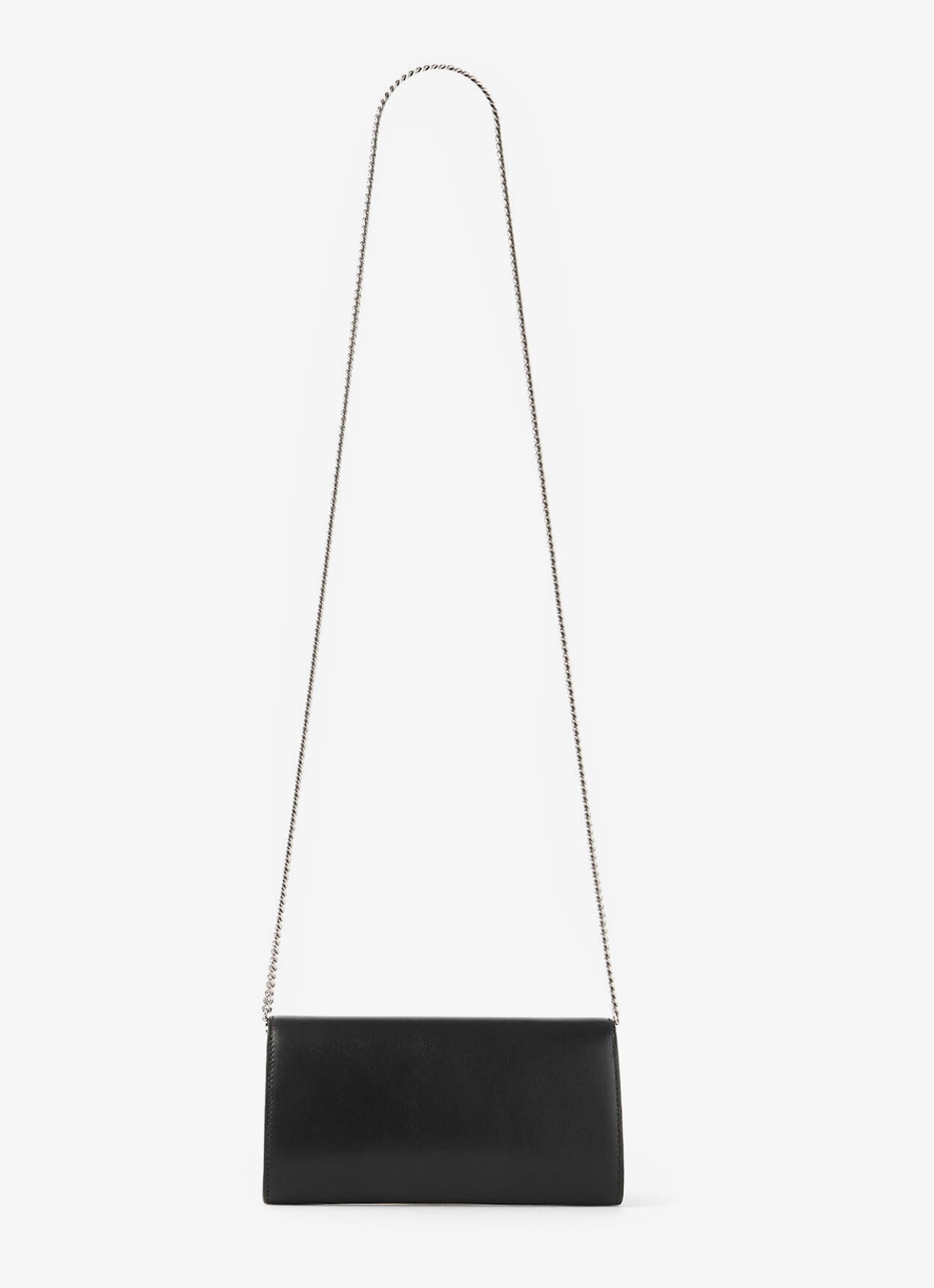 Jimmy Choo Bing clutch van kalfsleer met afneembare schouderriem - detail 3 zwart