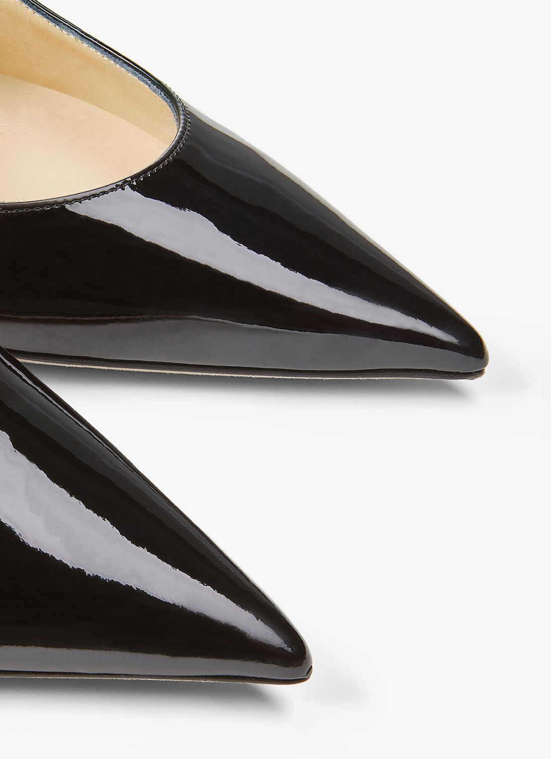 Jimmy Choo Bing muiltje van kalfsleer met lakfinish - detail 3 zwart