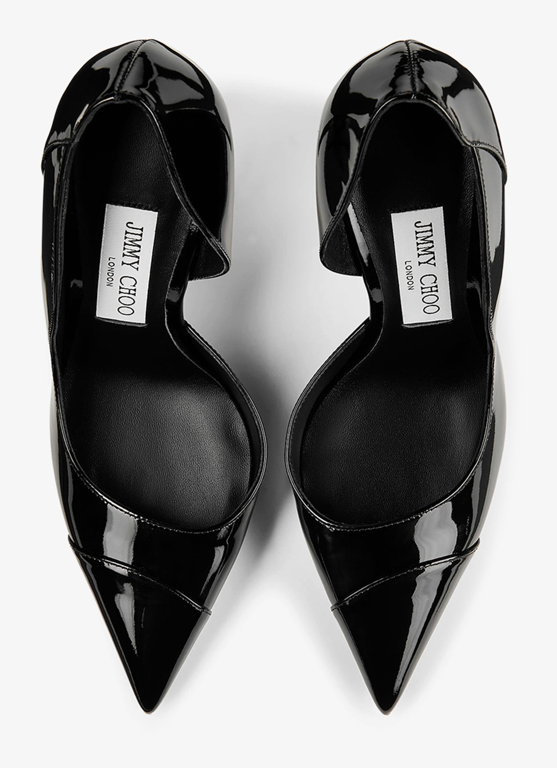Jimmy Choo Brigitte 100 pump van lakleer - detail 3 zwart