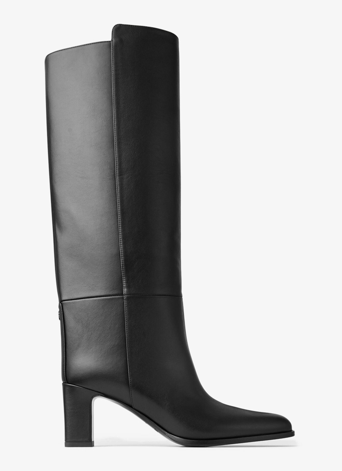 Jimmy Choo Caly 65 laars van kalfsleer - voorkant zwart