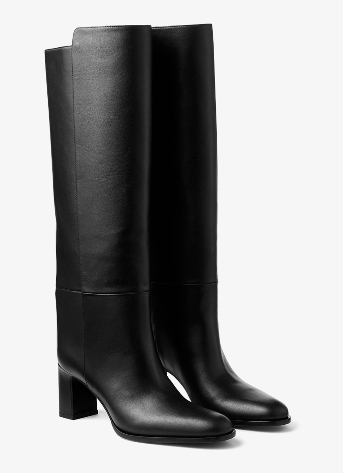 Jimmy Choo Caly 65 laars van kalfsleer - voorkant 2 zwart