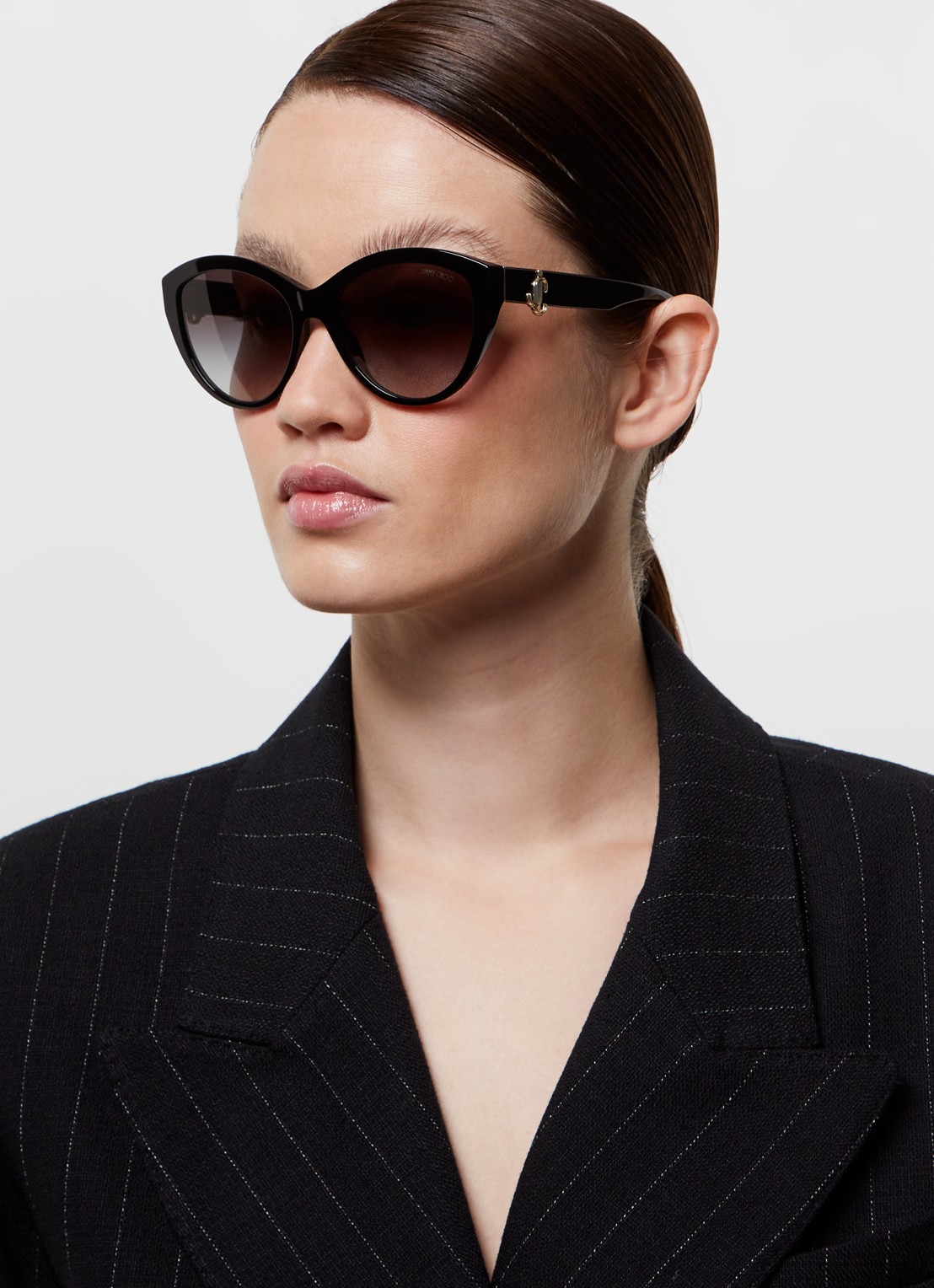 Jimmy Choo Cat Eye zonnebril JC5007 - voorkant 5 zwart