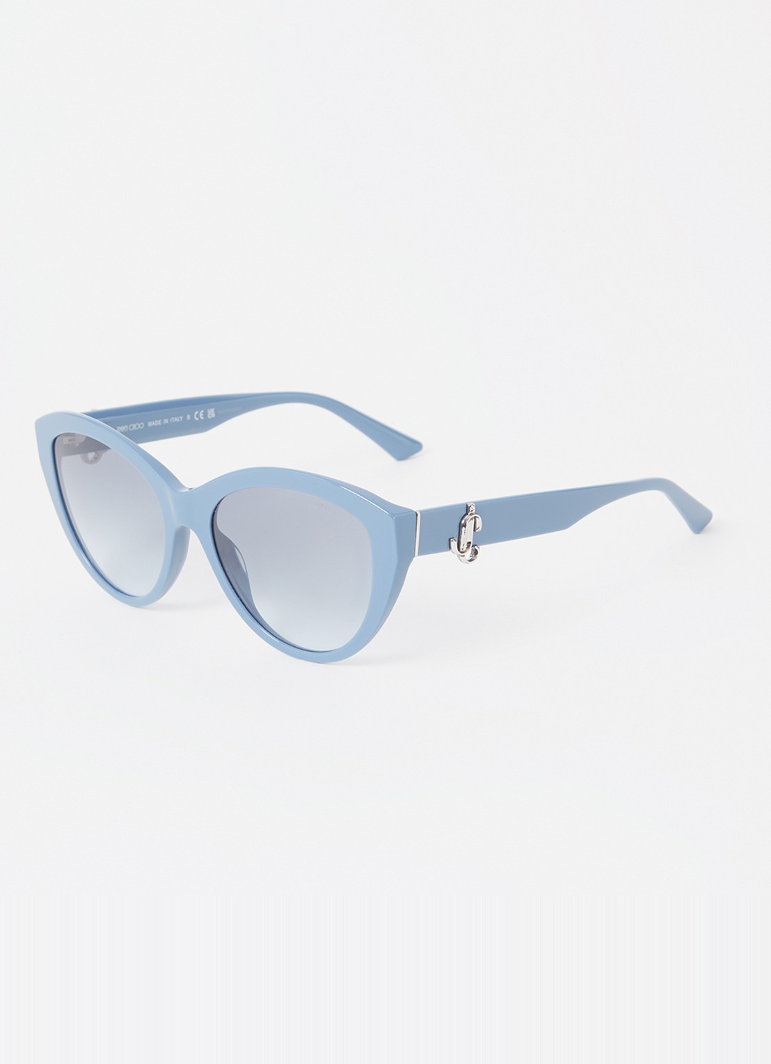 Jimmy Choo Cat Eye zonnebril JC5007 - voorkant staalblauw