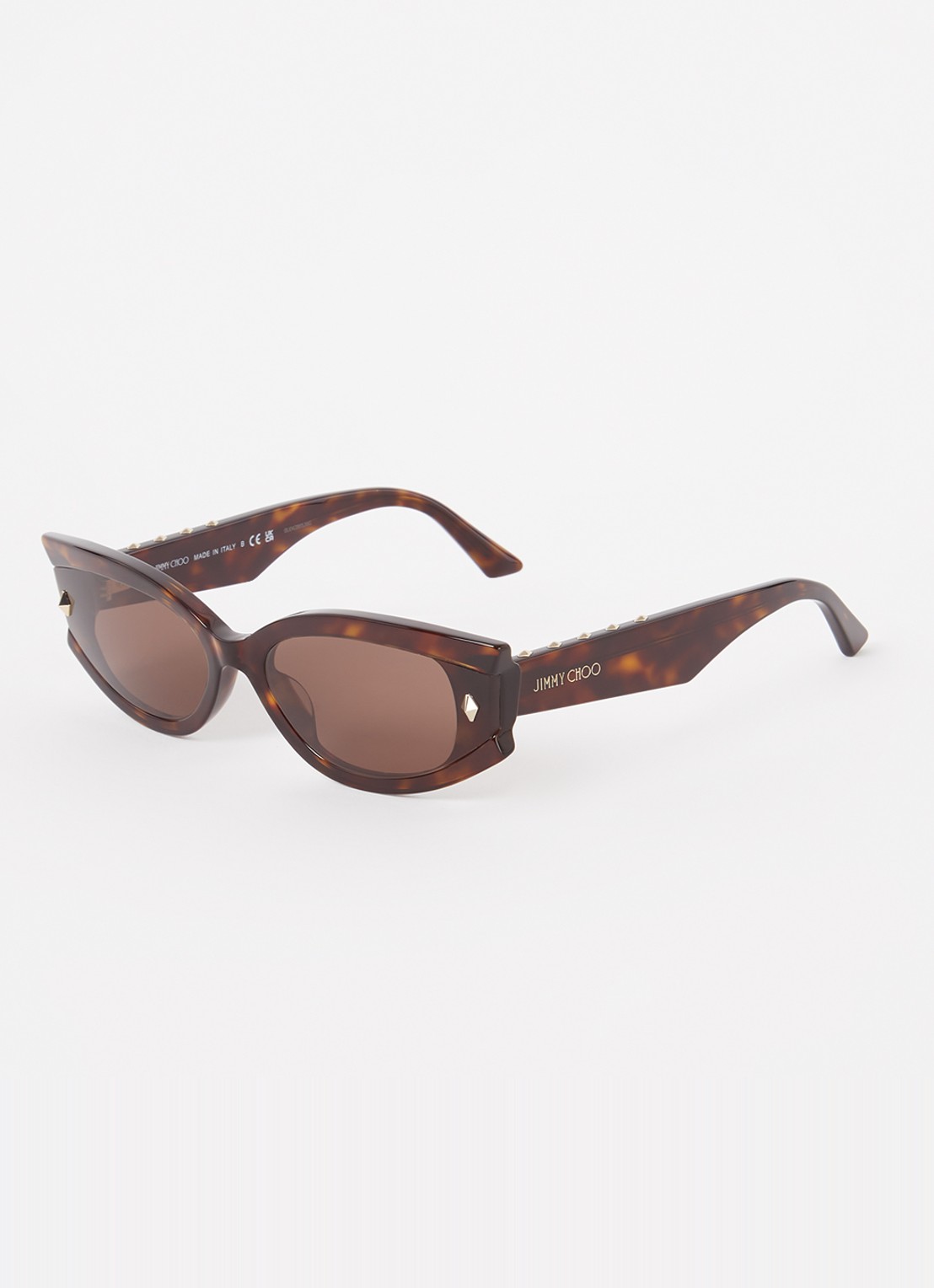 Jimmy Choo Cat Eye zonnebril JC5015U - voorkant donkerbruin