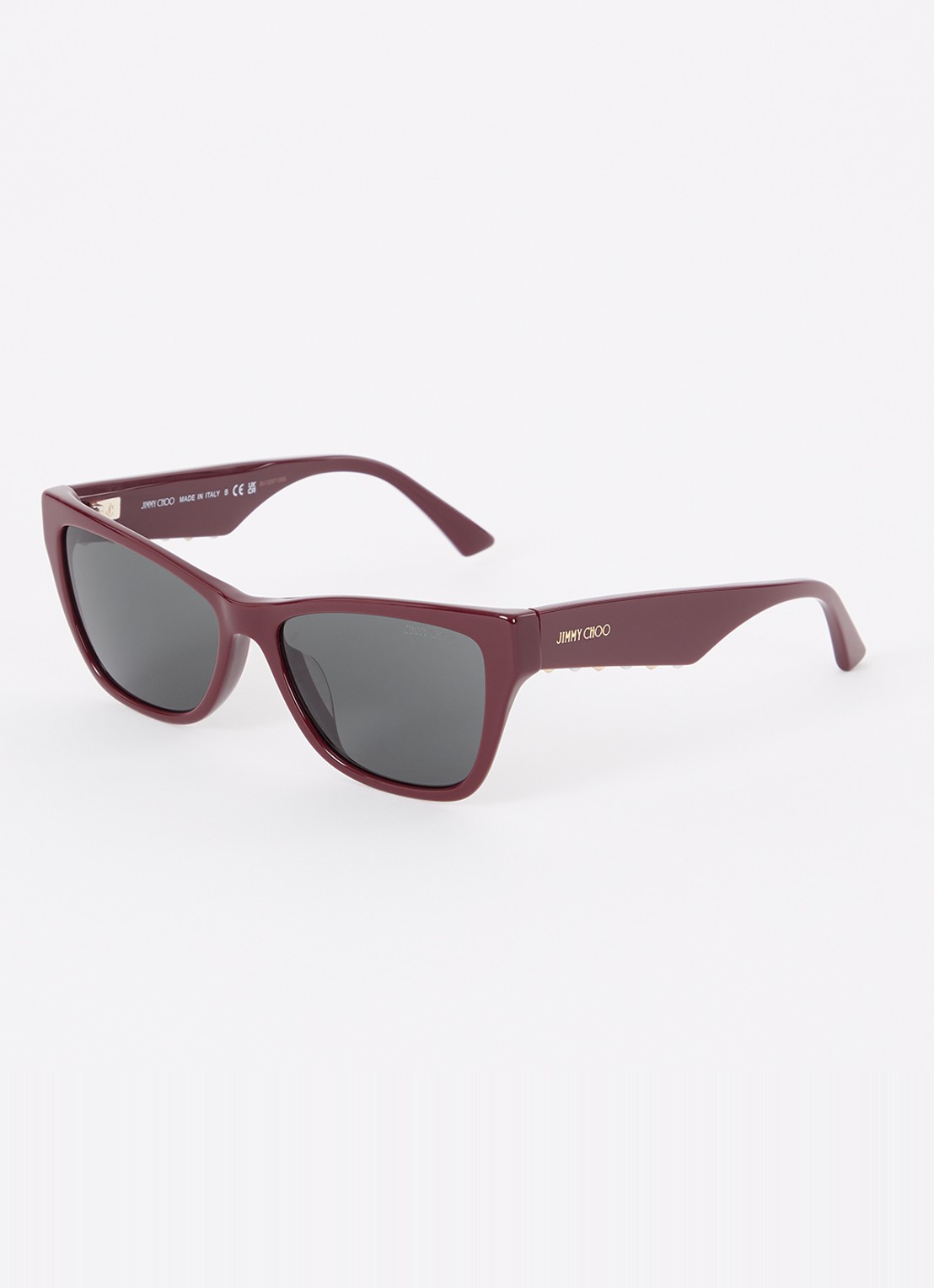 Jimmy Choo Cat Eye zonnebril JC5024HU - voorkant 4 donkerrood