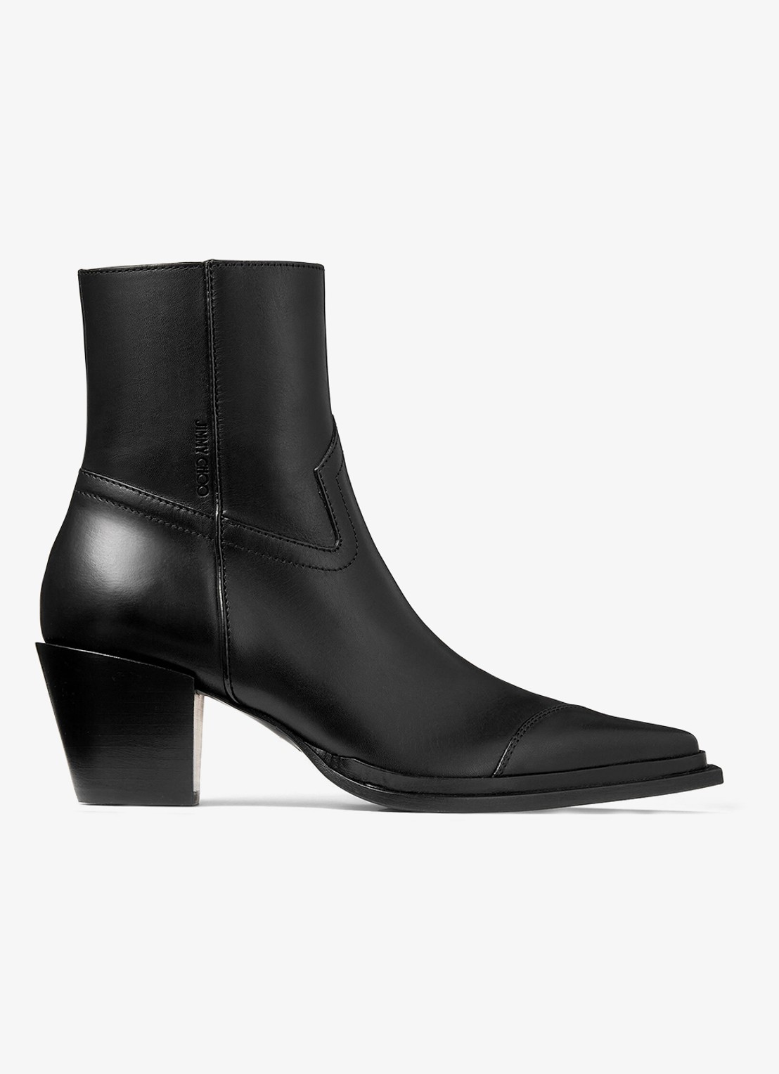 Jimmy Choo Cece enkellaars van kalfsleer 60 - voorkant 3 zwart