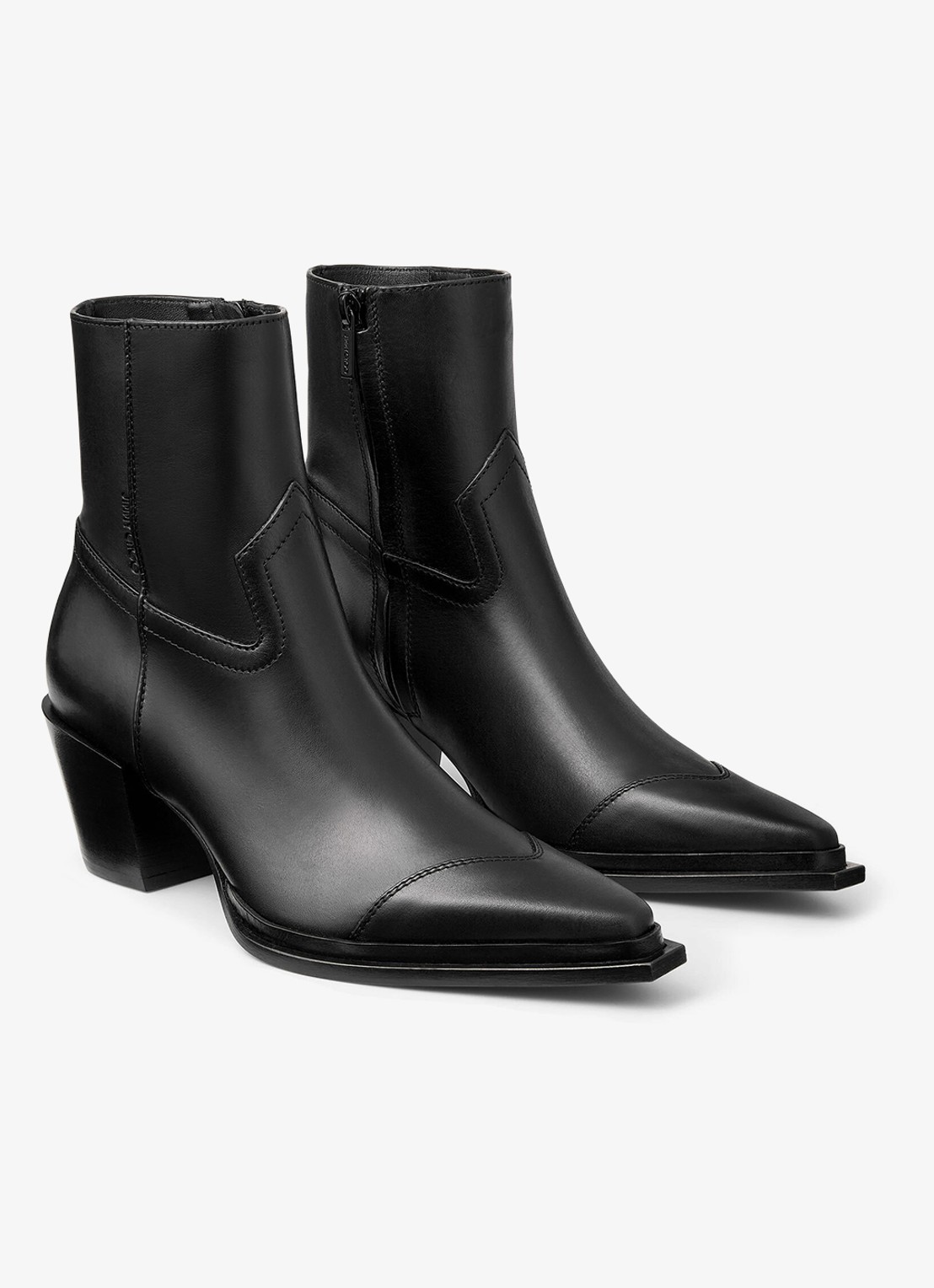 Jimmy Choo Cece enkellaars van kalfsleer 60 - voorkant 4 zwart