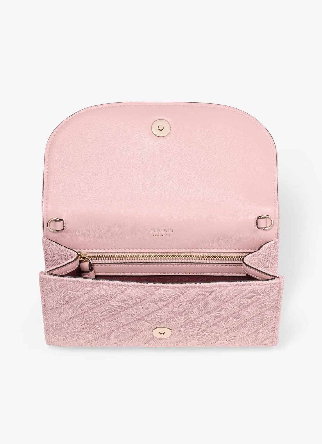 Jimmy Choo Crossbodytas met kant en afneembare schouderriem - detail 4 roze
