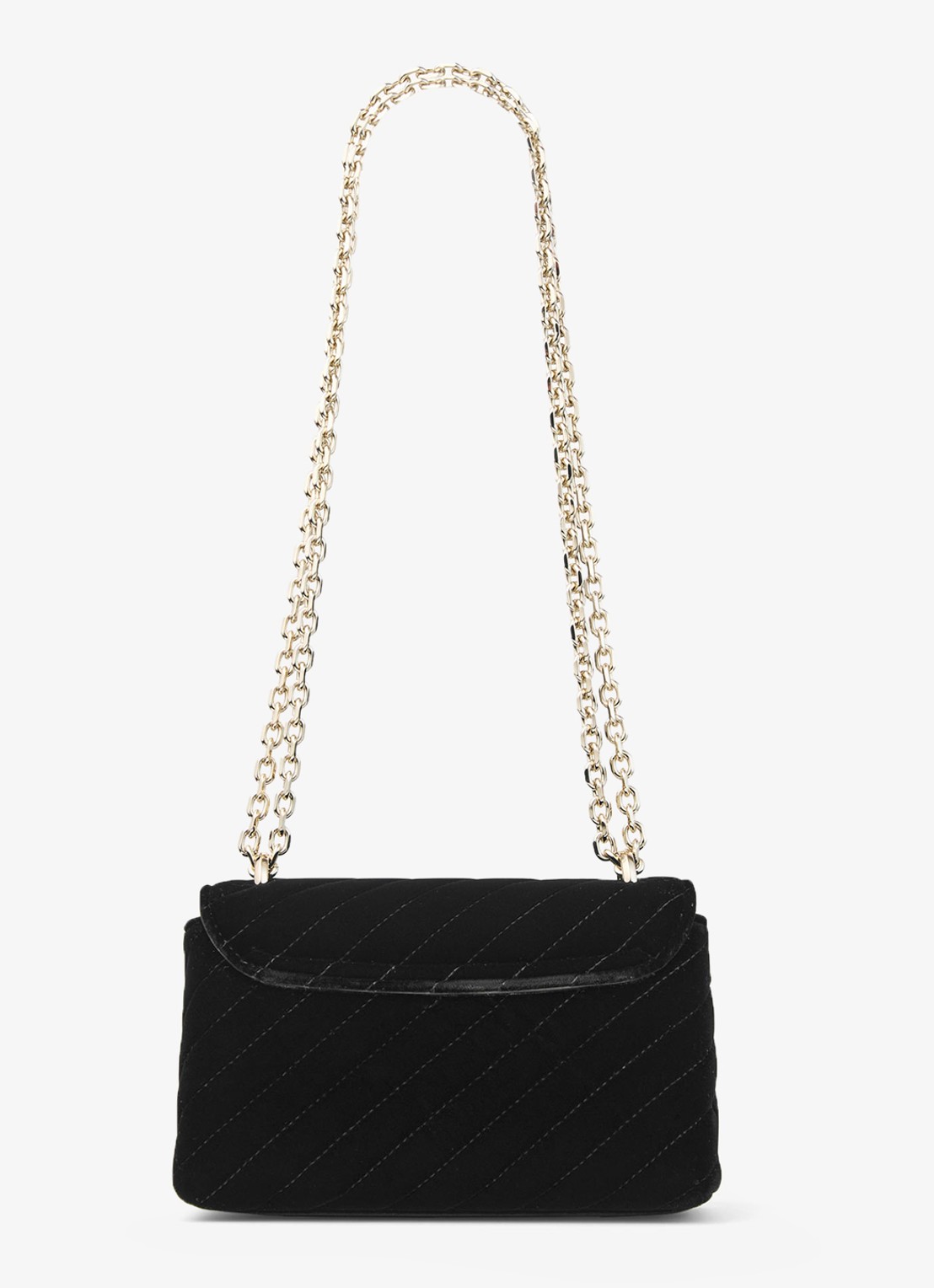 Jimmy Choo Curve S crossbodytas van fluweel - achterkant 5 zwart