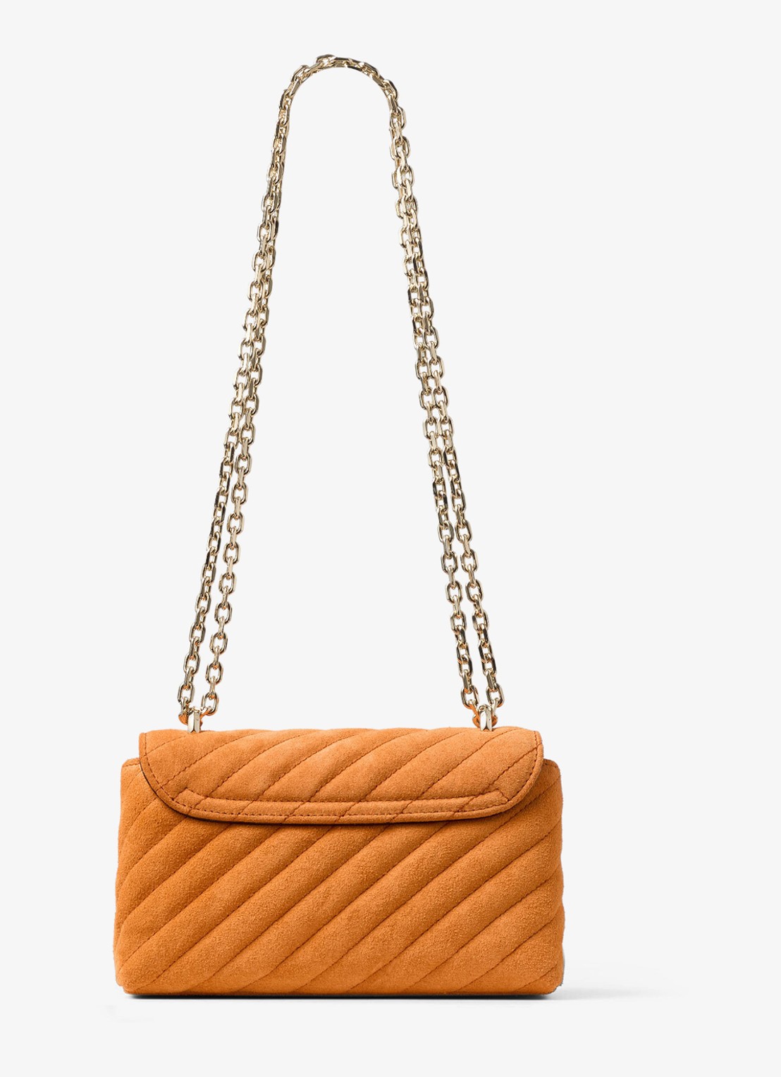 Jimmy Choo Curve S crossbodytas van kalfssuède - achterkant 6 orange