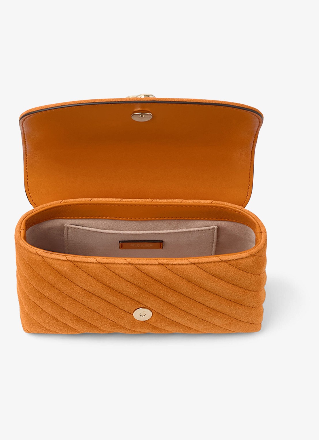 Jimmy Choo Curve S crossbodytas van kalfssuède - detail 2 orange