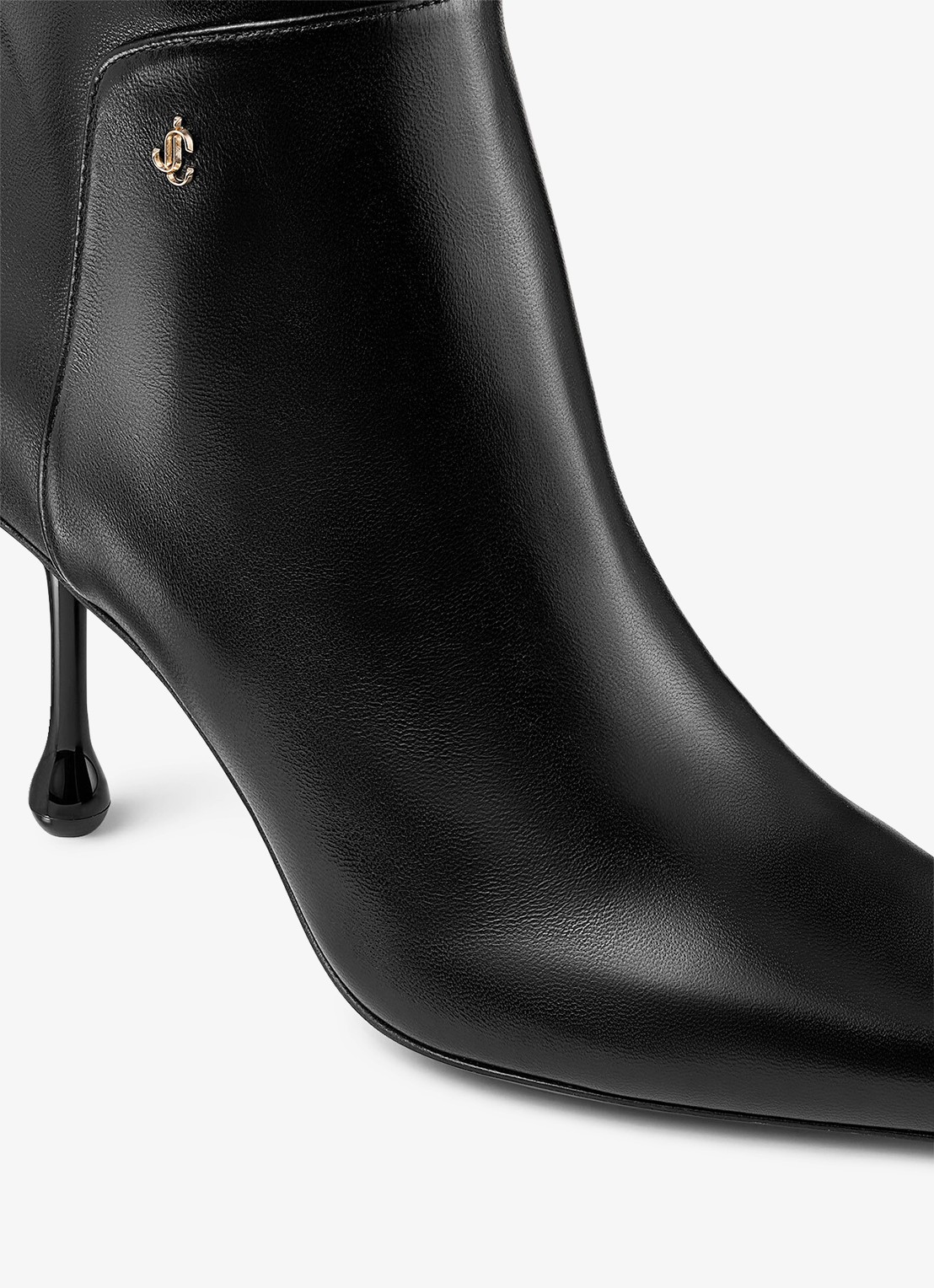 Jimmy Choo Cycas AB 80 enkellaarsje van leer - achterkant 4 zwart