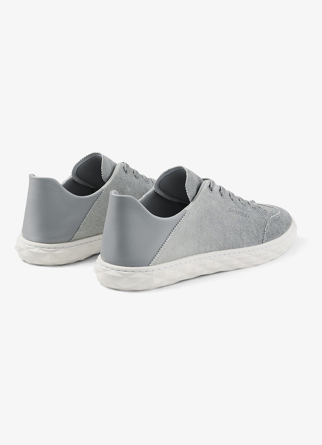 Jimmy Choo Diamond Light Flex/F sneaker met leren details - achterkant 6 grijs
