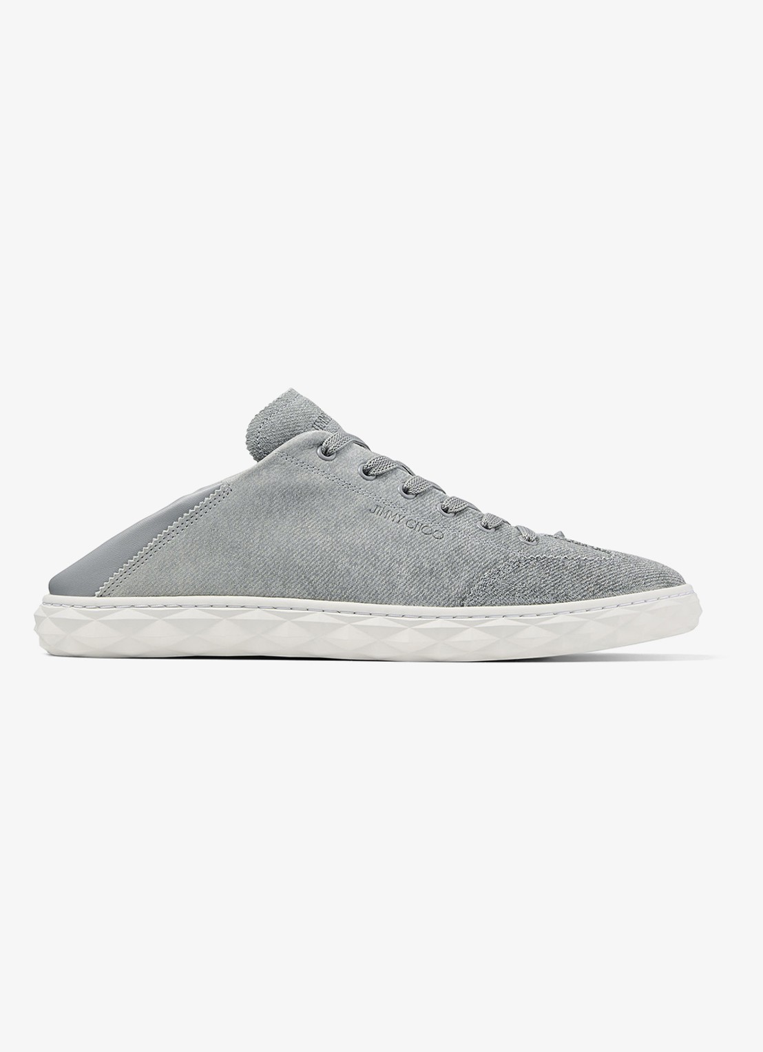 Jimmy Choo Diamond Light Flex/F sneaker met leren details - detail grijs