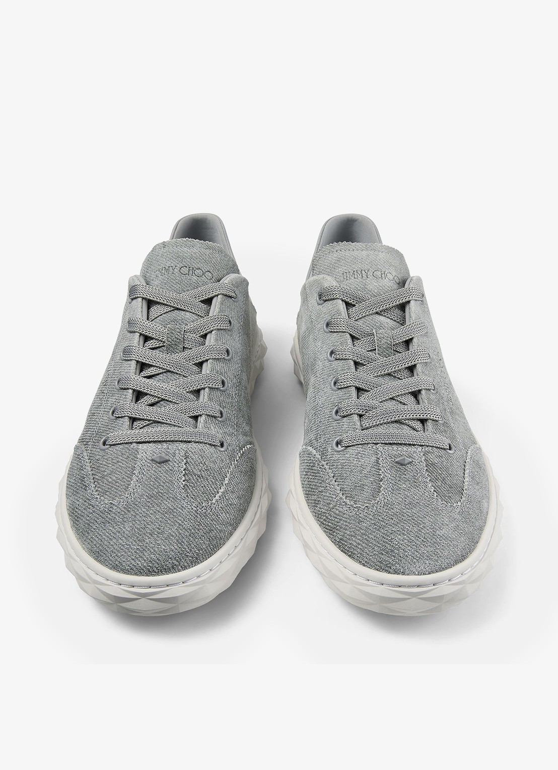 Jimmy Choo Diamond Light Flex/F sneaker met leren details - detail 2 grijs