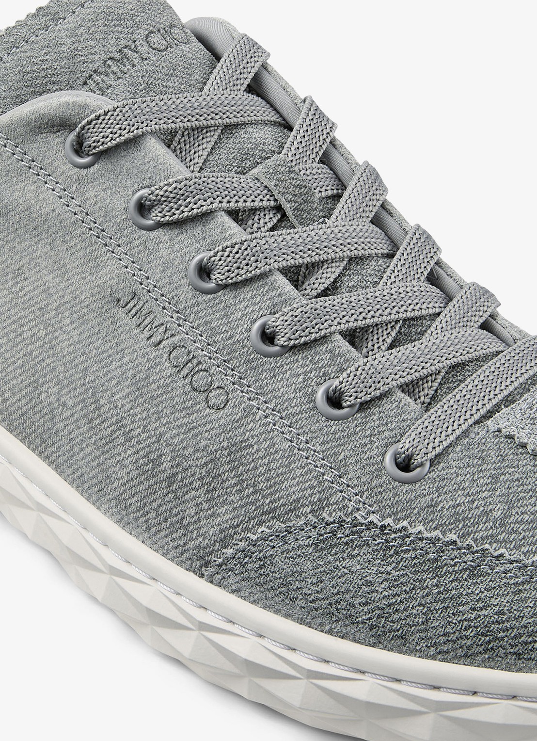 Jimmy Choo Diamond Light Flex/F sneaker met leren details - detail 3 grijs