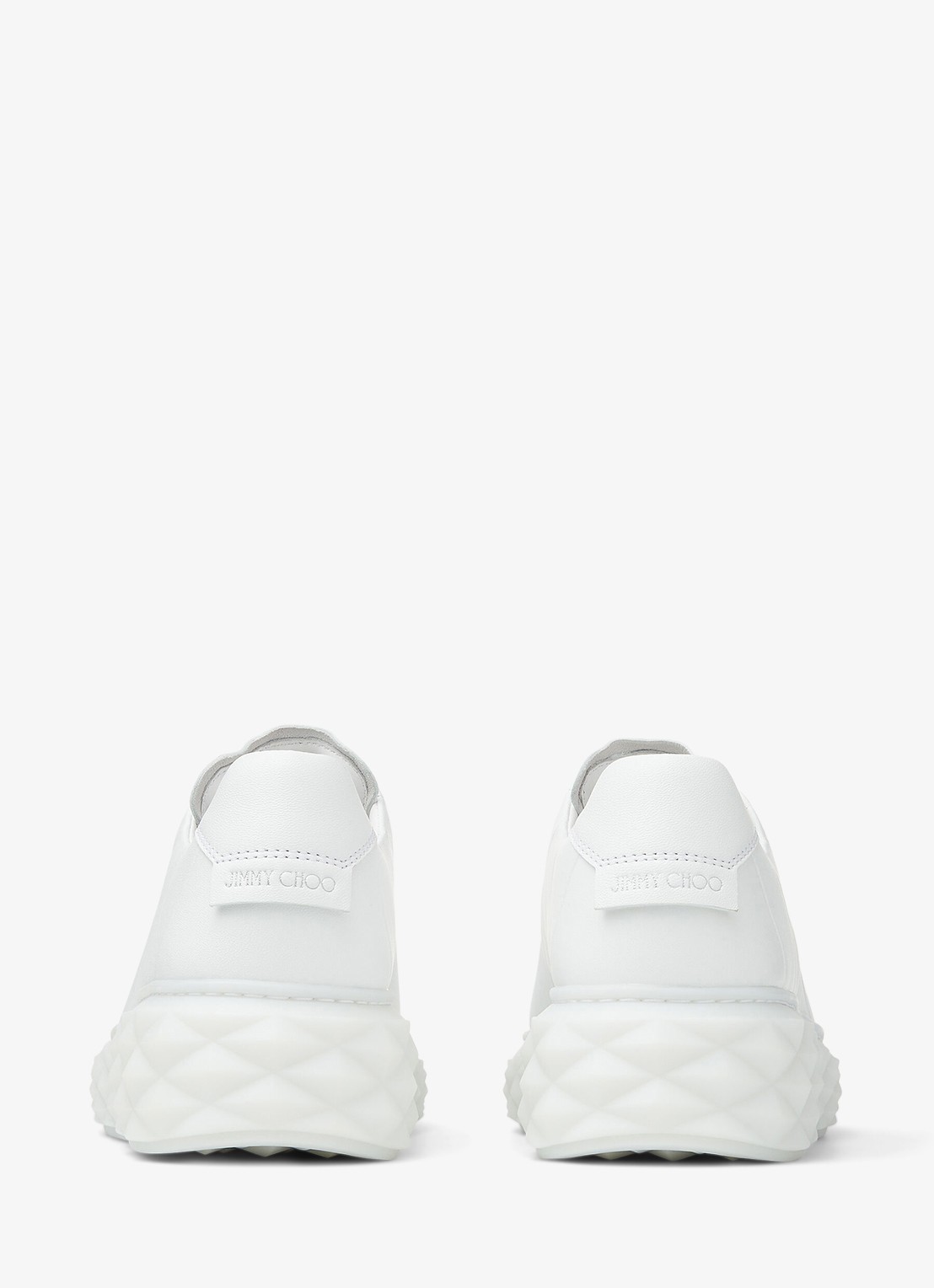 Jimmy Choo Diamond Light Maxi/F sneaker van leer - achterkant 3 wit
