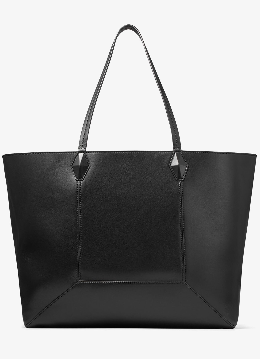Jimmy Choo Diamond Tote/L shopper van kalfsleer - achterkant 8 zwart