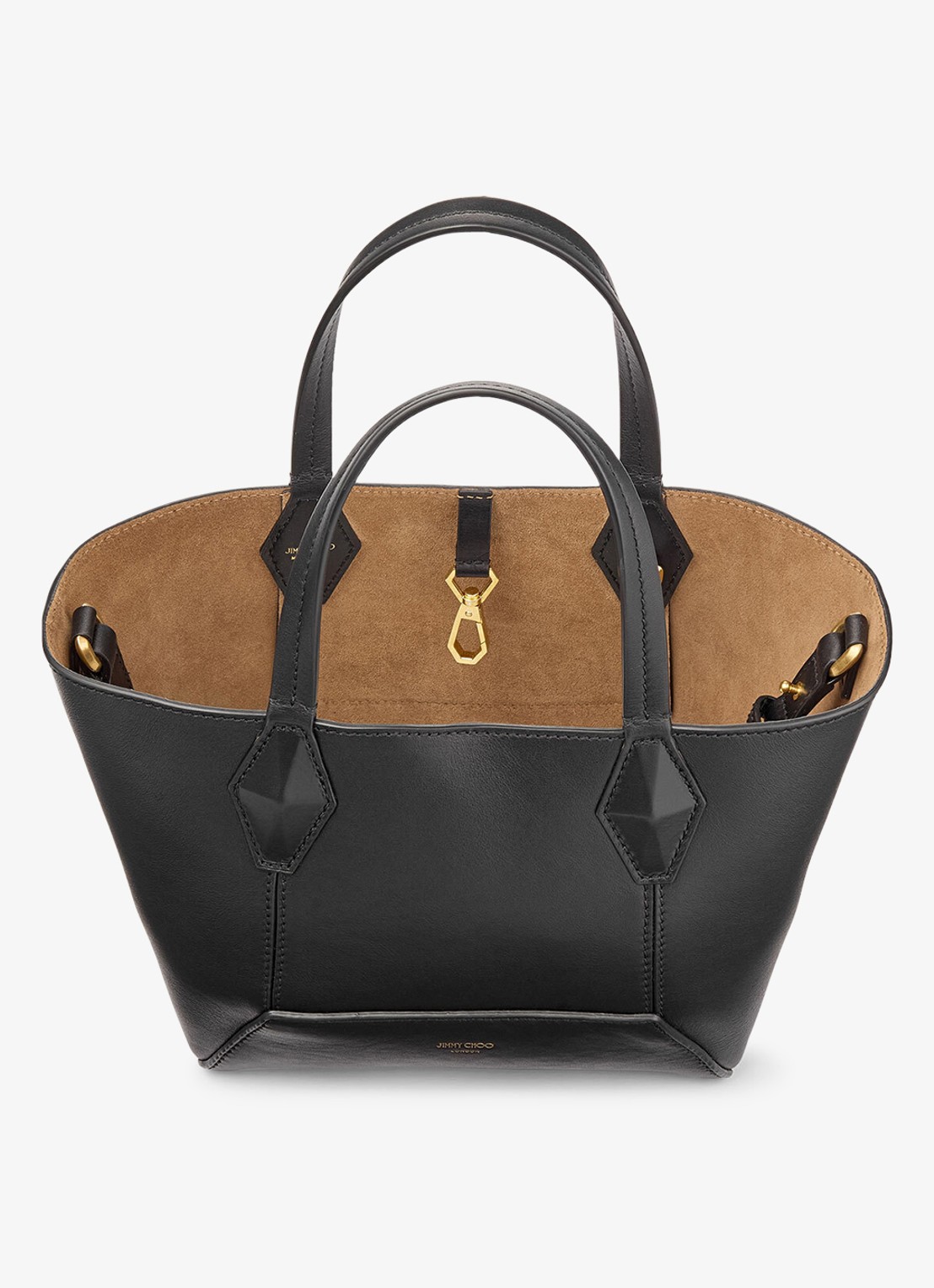Jimmy Choo Diamond Tote/S handtas van kalfsleer  - detail 5 zwart