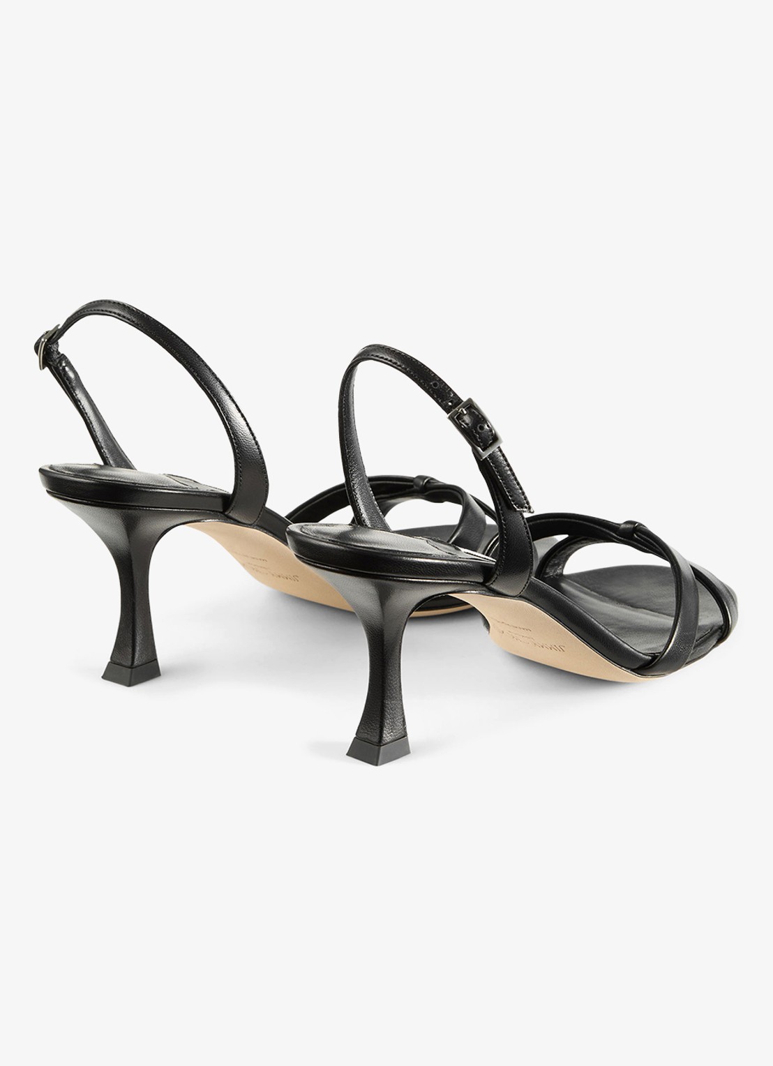 Jimmy Choo Elsy 70 sandalette van lamsleer - achterkant 3 zwart