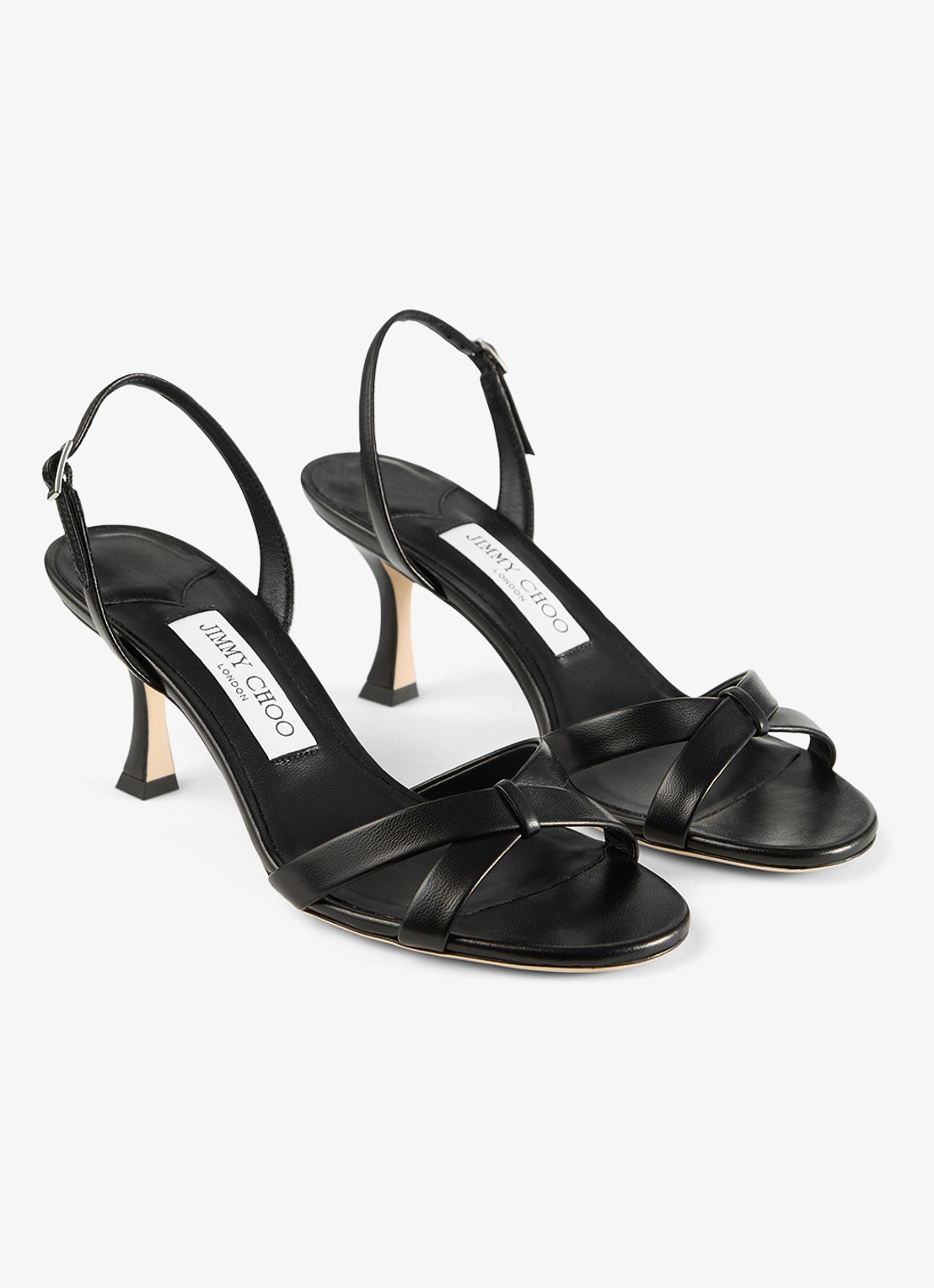 Jimmy Choo Elsy 70 sandalette van lamsleer - detail 4 zwart