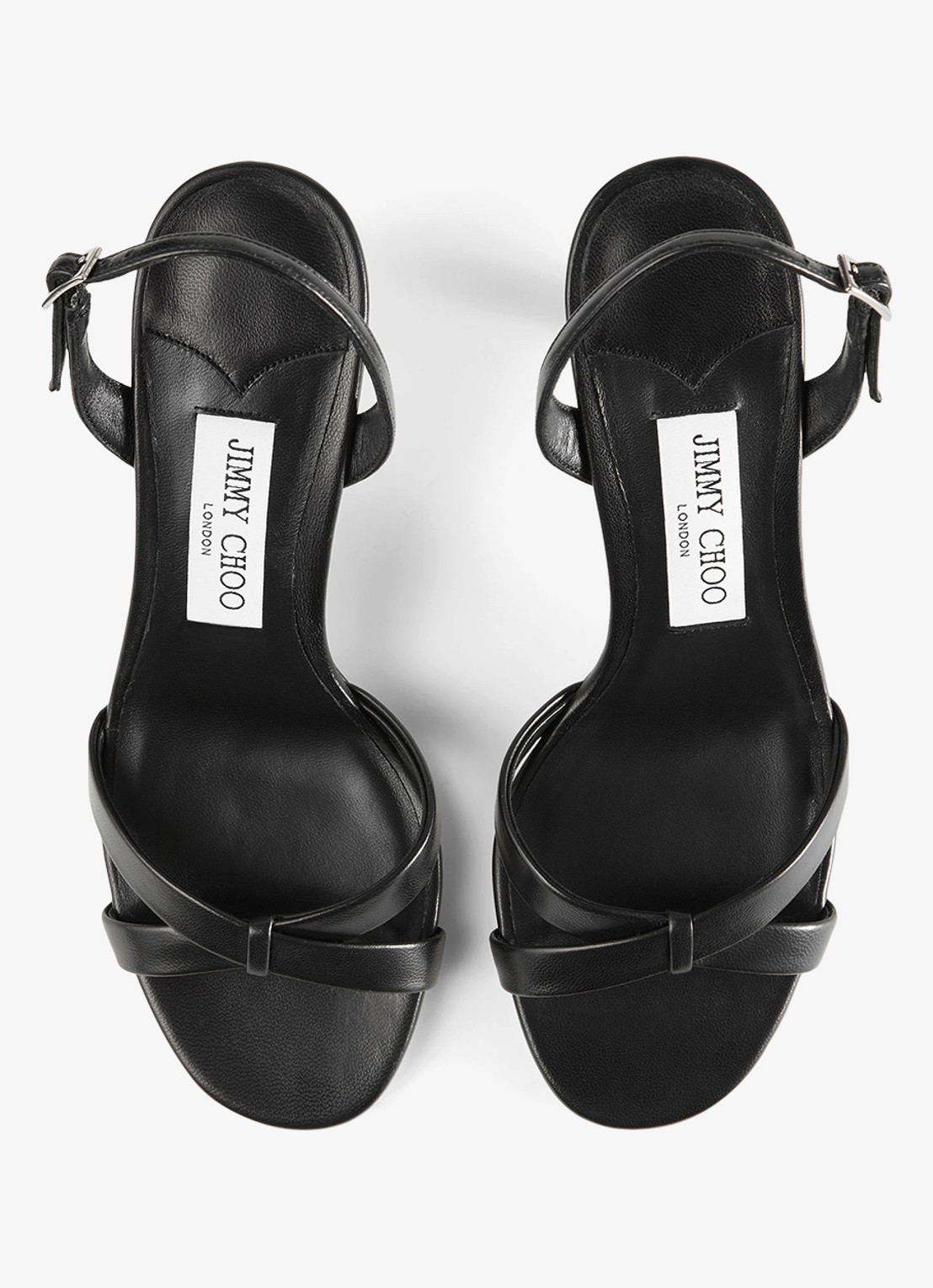Jimmy Choo Elsy 70 sandalette van lamsleer - detail 5 zwart