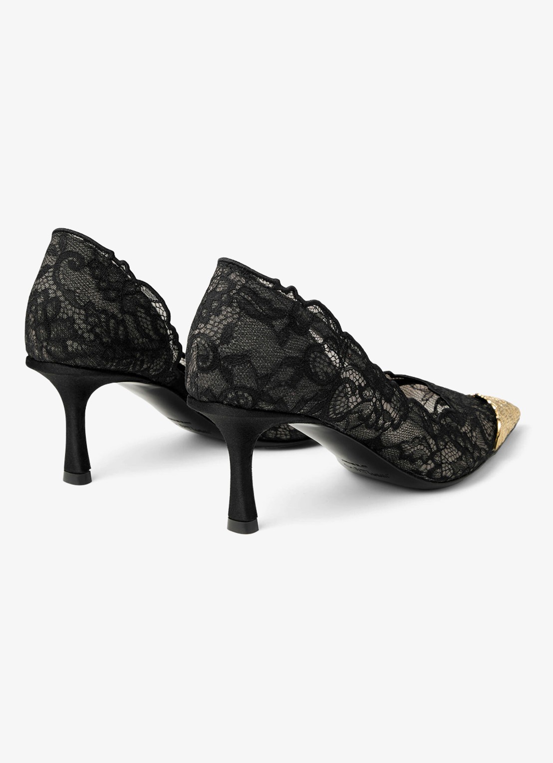 Jimmy Choo Faiz 65 pump van kant - achterkant 3 zwart