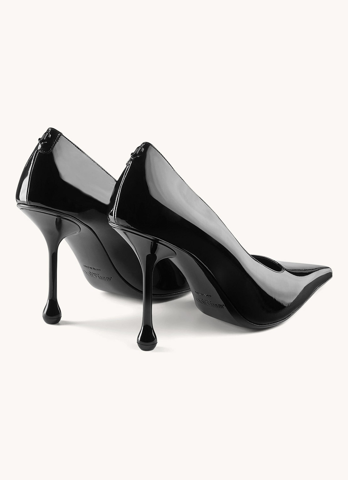 Jimmy Choo Ixia 95 pump van kalfsleer - detail 5 zwart