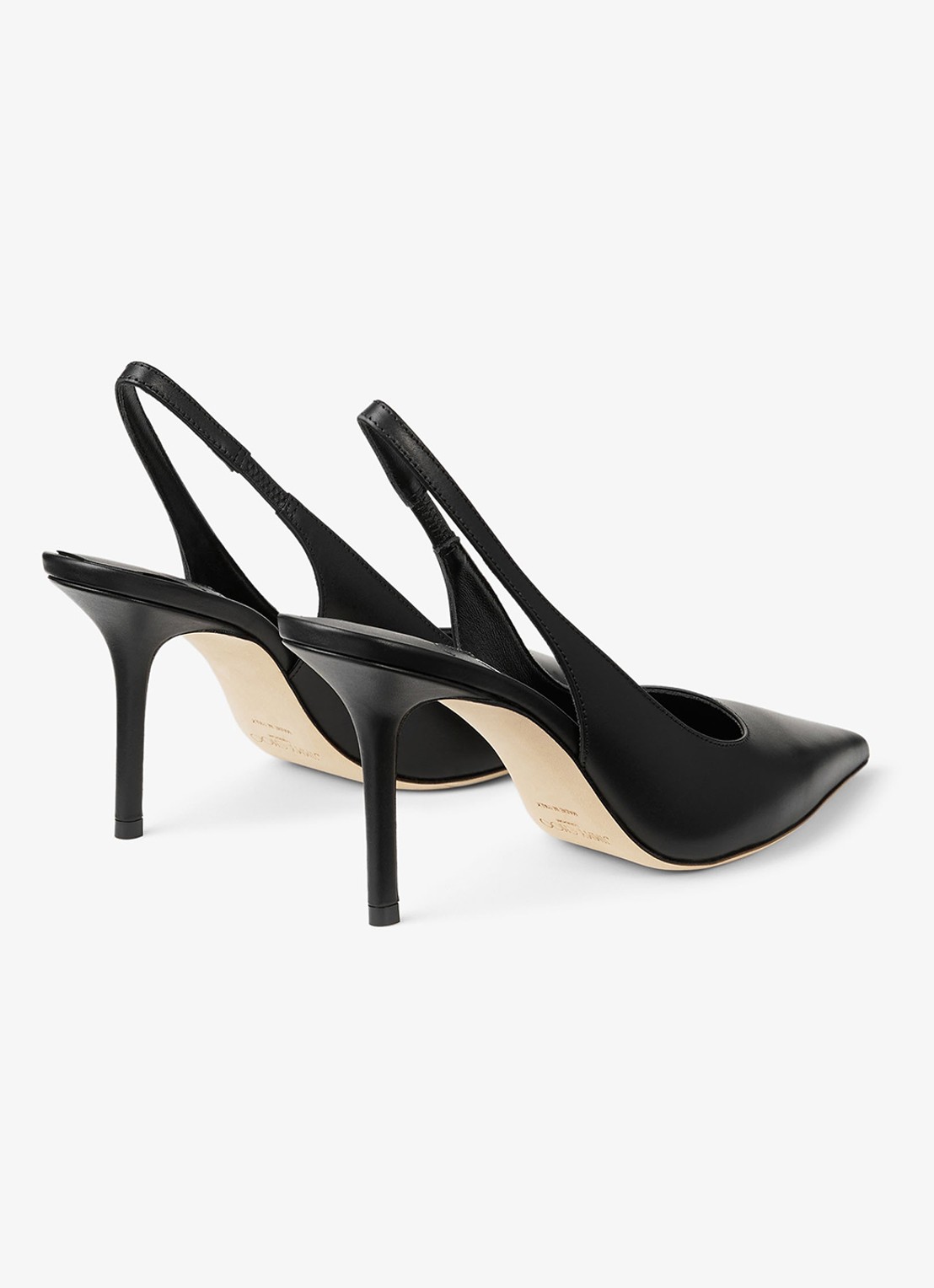 Jimmy Choo Love 85 slingback van kalfsleer - achterkant 5 zwart