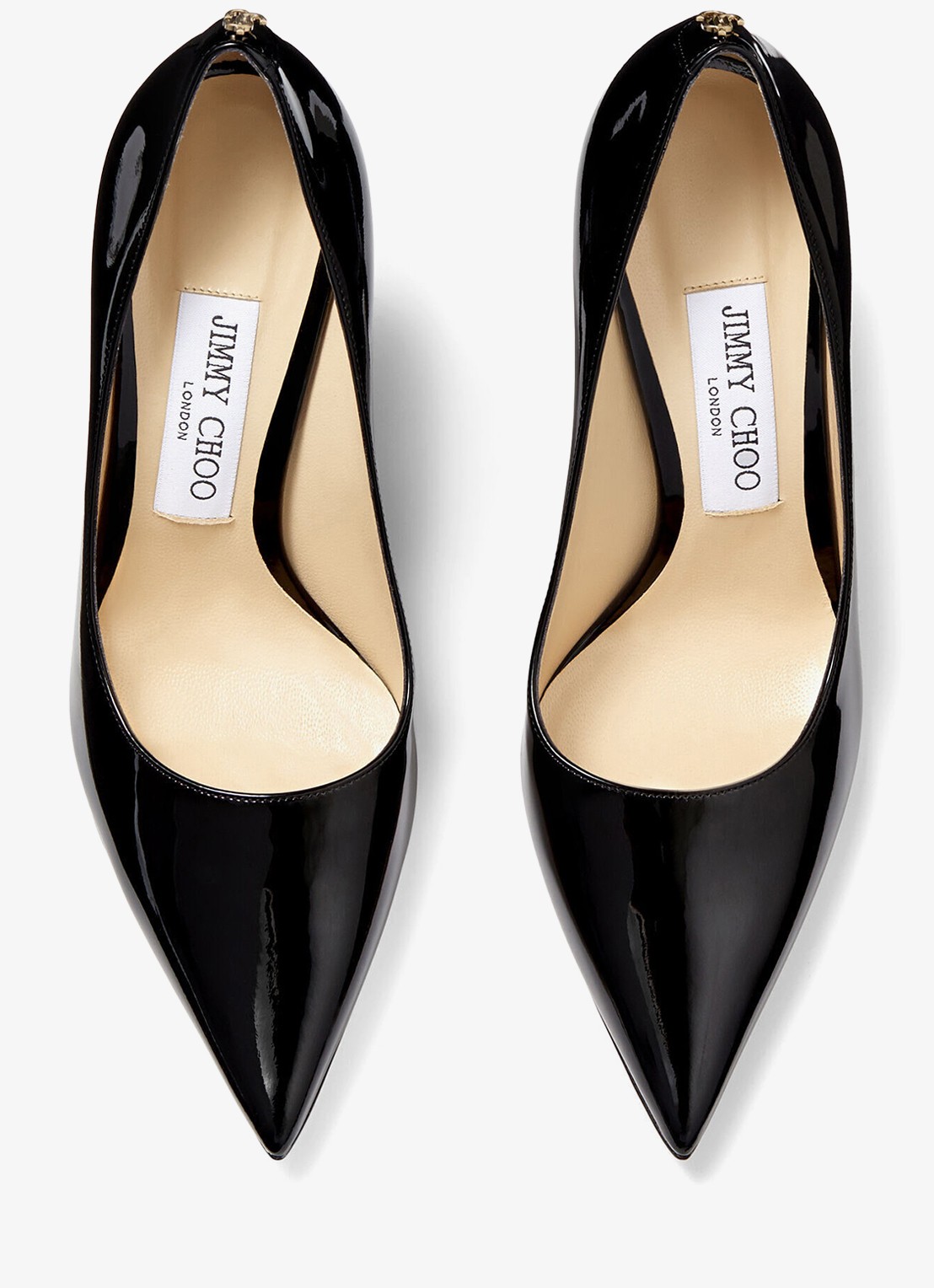 Jimmy Choo Love pump van lakleer - detail 2 zwart