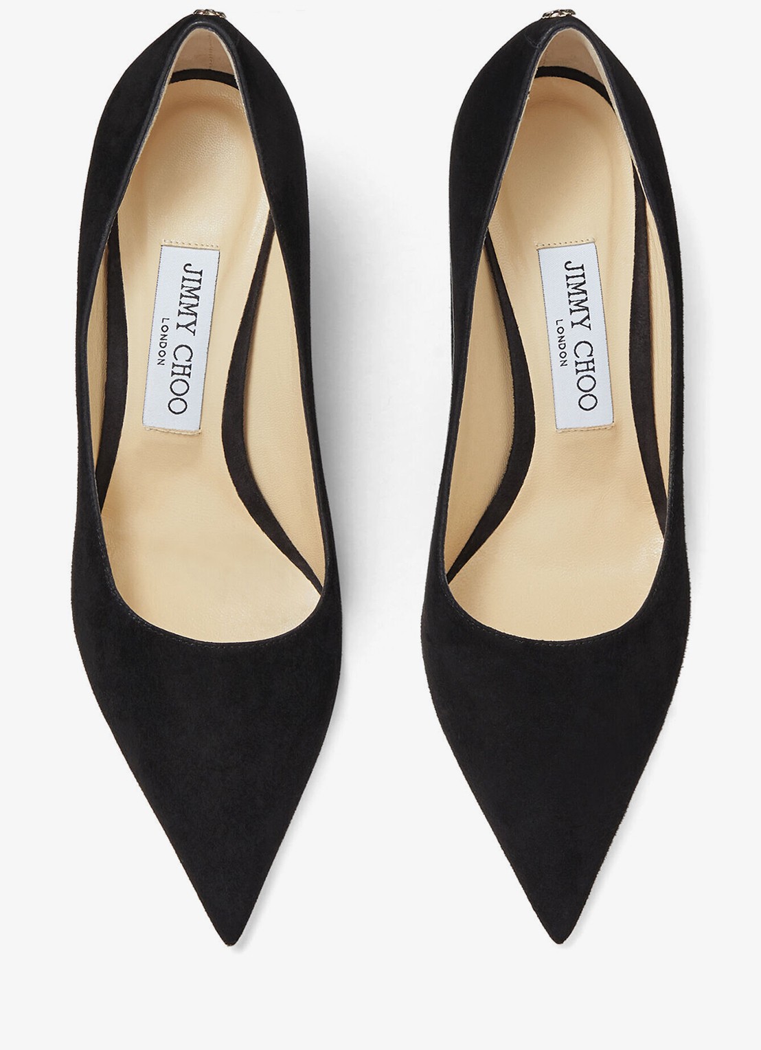 Jimmy Choo Love pump van suède - detail 4 zwart