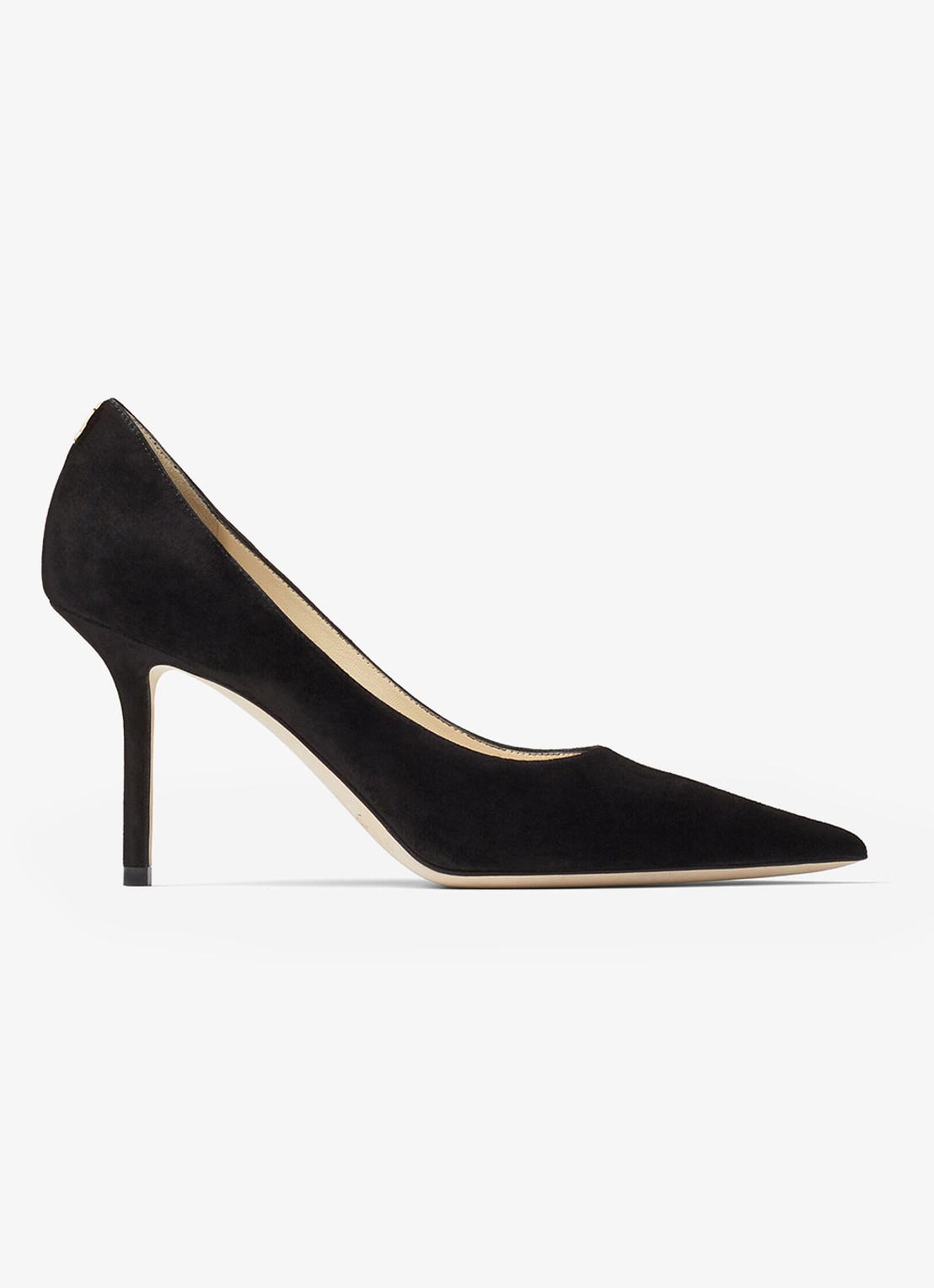 Jimmy Choo Love pump van suède - voorkant zwart