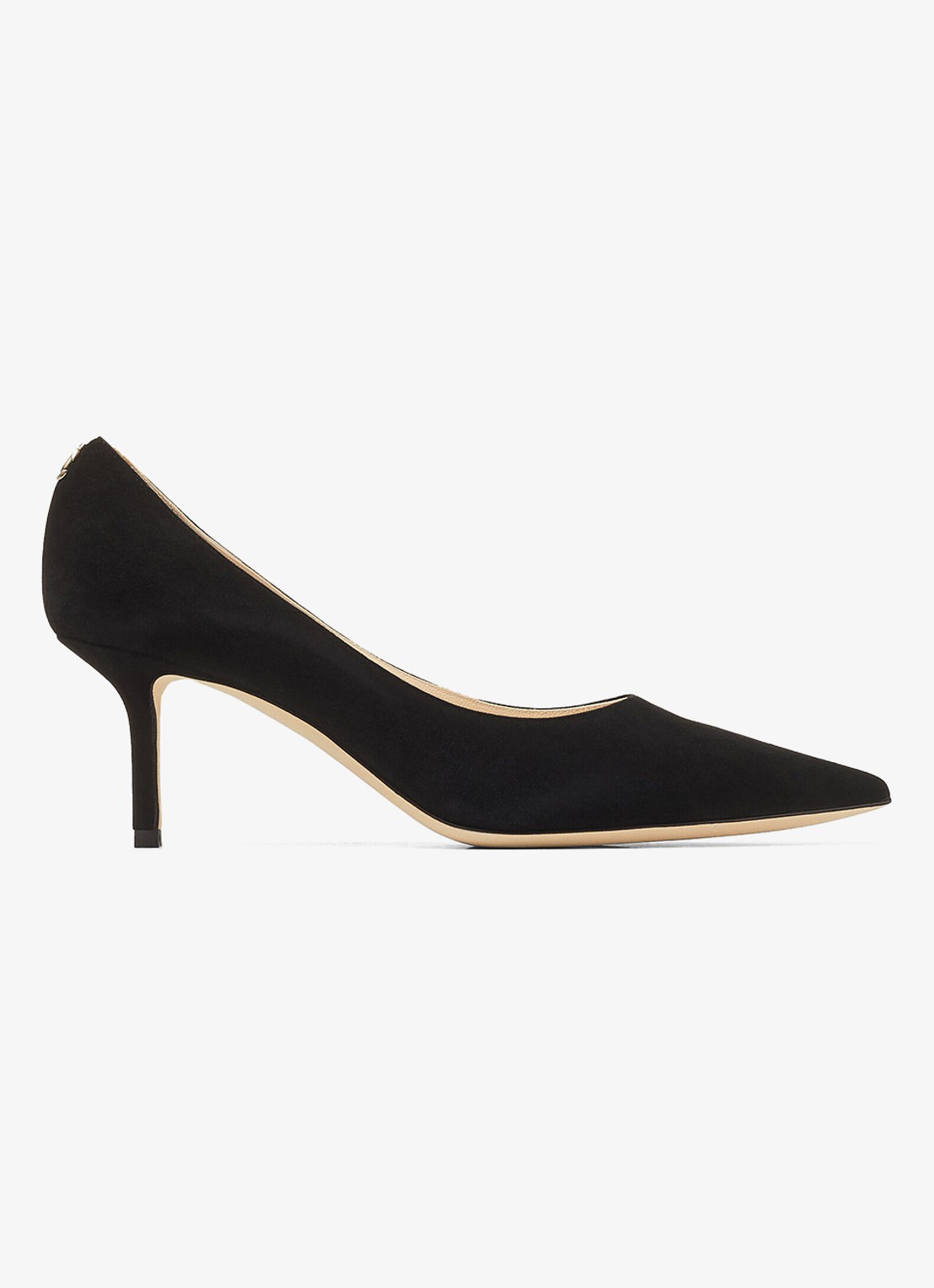 Jimmy Choo Love pump van suède - voorkant 3 zwart