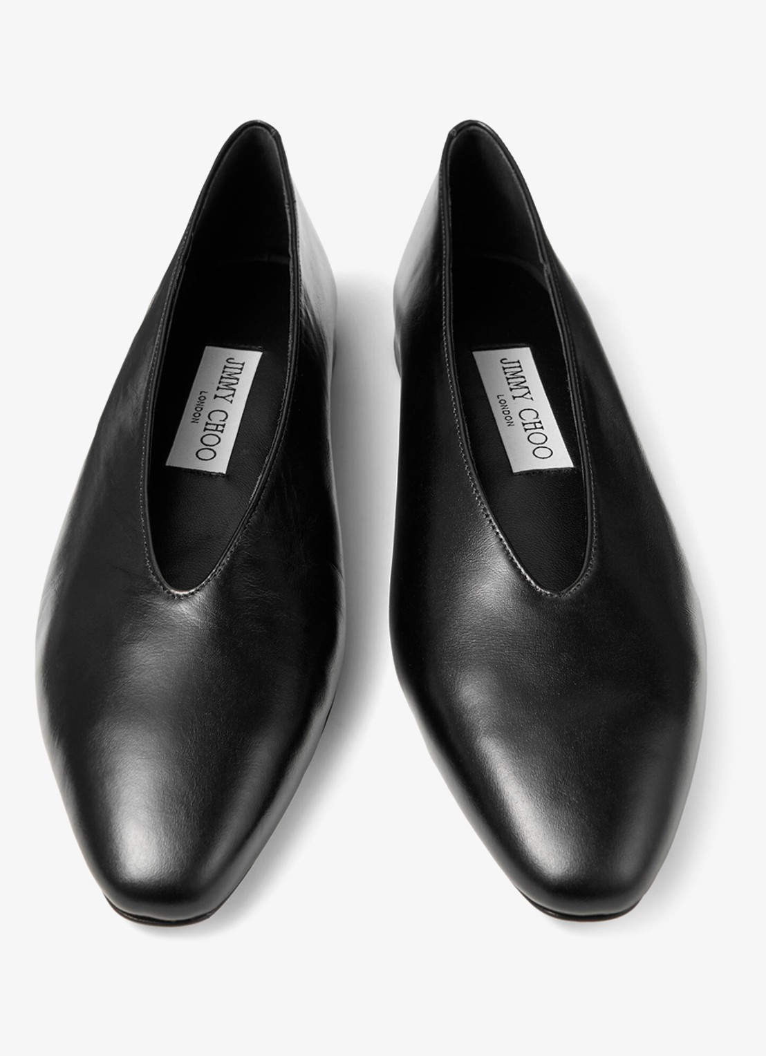 Jimmy Choo Margot ballerina van kalfssuède - detail 4 zwart