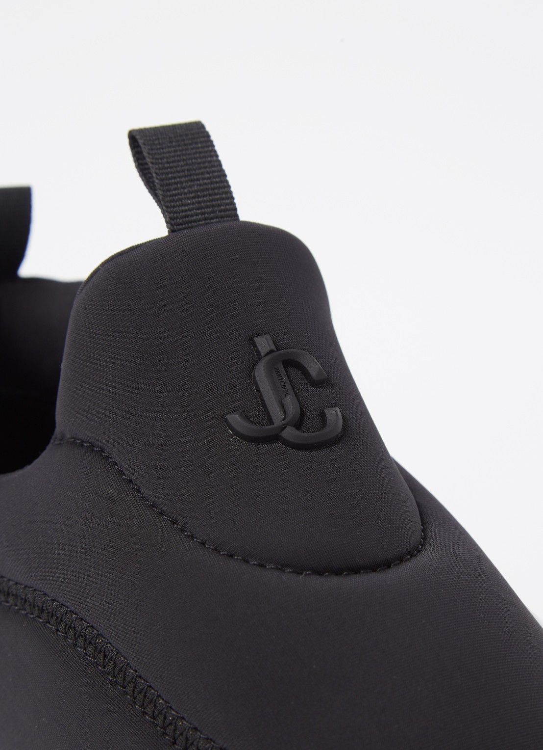 Jimmy Choo Memphis sneaker met suède details - detail 4 zwart