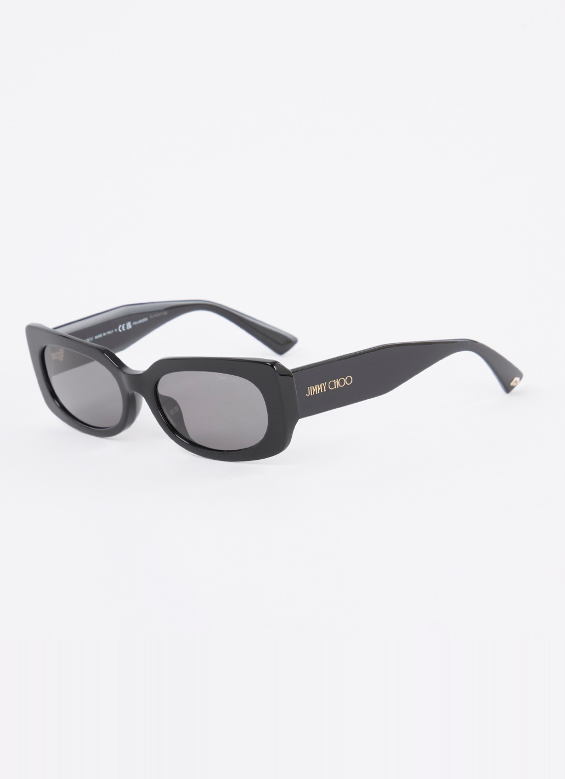 Jimmy Choo Retro zonnebril gepolariseerd JC5029U - voorkant zwart
