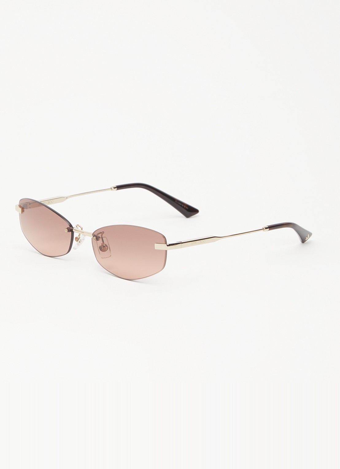 Jimmy Choo Retro zonnebril JC4013D   - voorkant 4 donkerbruin