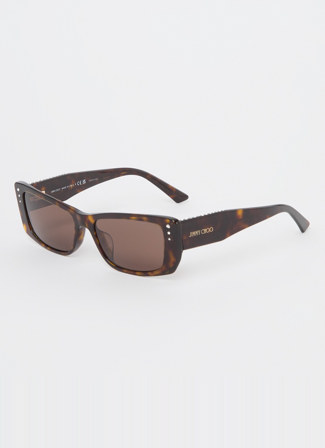Jimmy Choo Retro zonnebril JC5002BU  - voorkant 4 donkerbruin