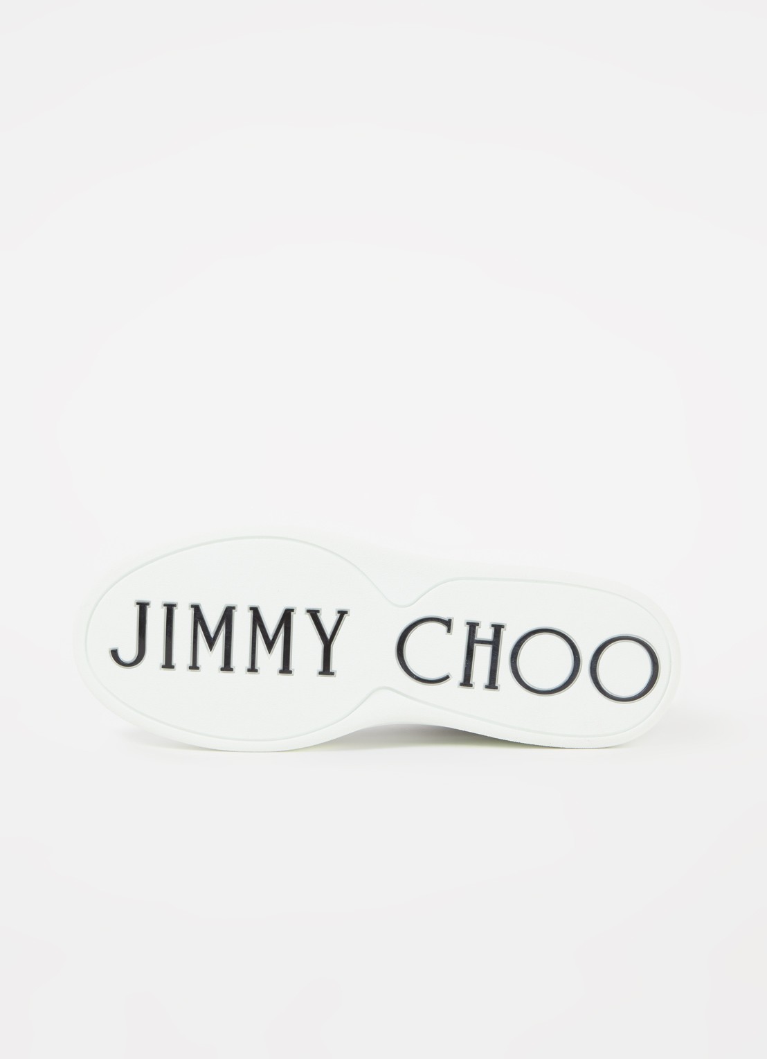 Jimmy Choo Rome sneaker van leer met metallic finish - detail 7 zilver