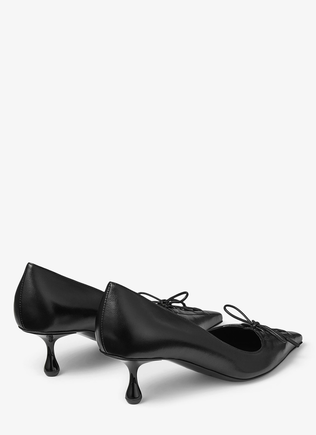 Jimmy Choo Scarlett 50 pump van lamsleer - achterkant 4 zwart
