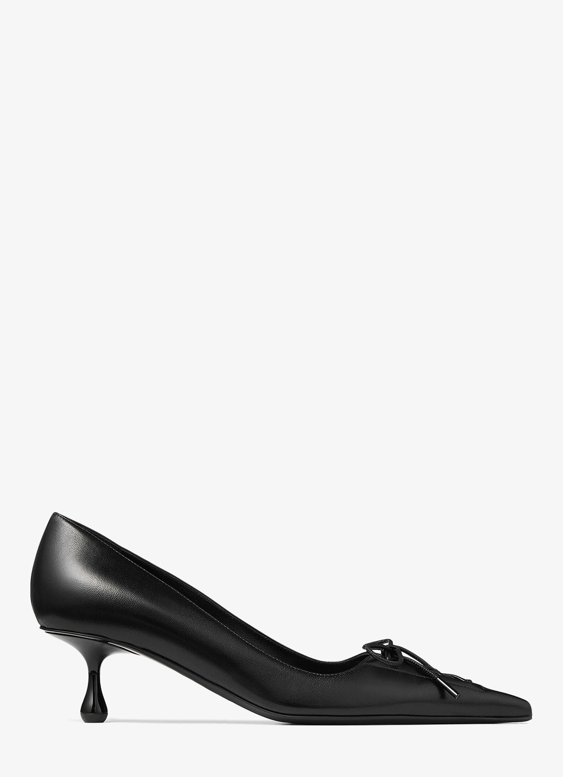 Jimmy Choo Scarlett 50 pump van lamsleer - voorkant 5 zwart