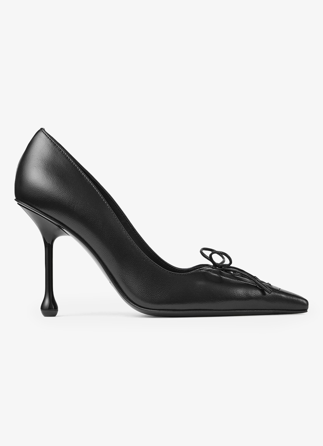 Jimmy Choo Scarlett 50 pump van lamsleer - voorkant 4 zwart