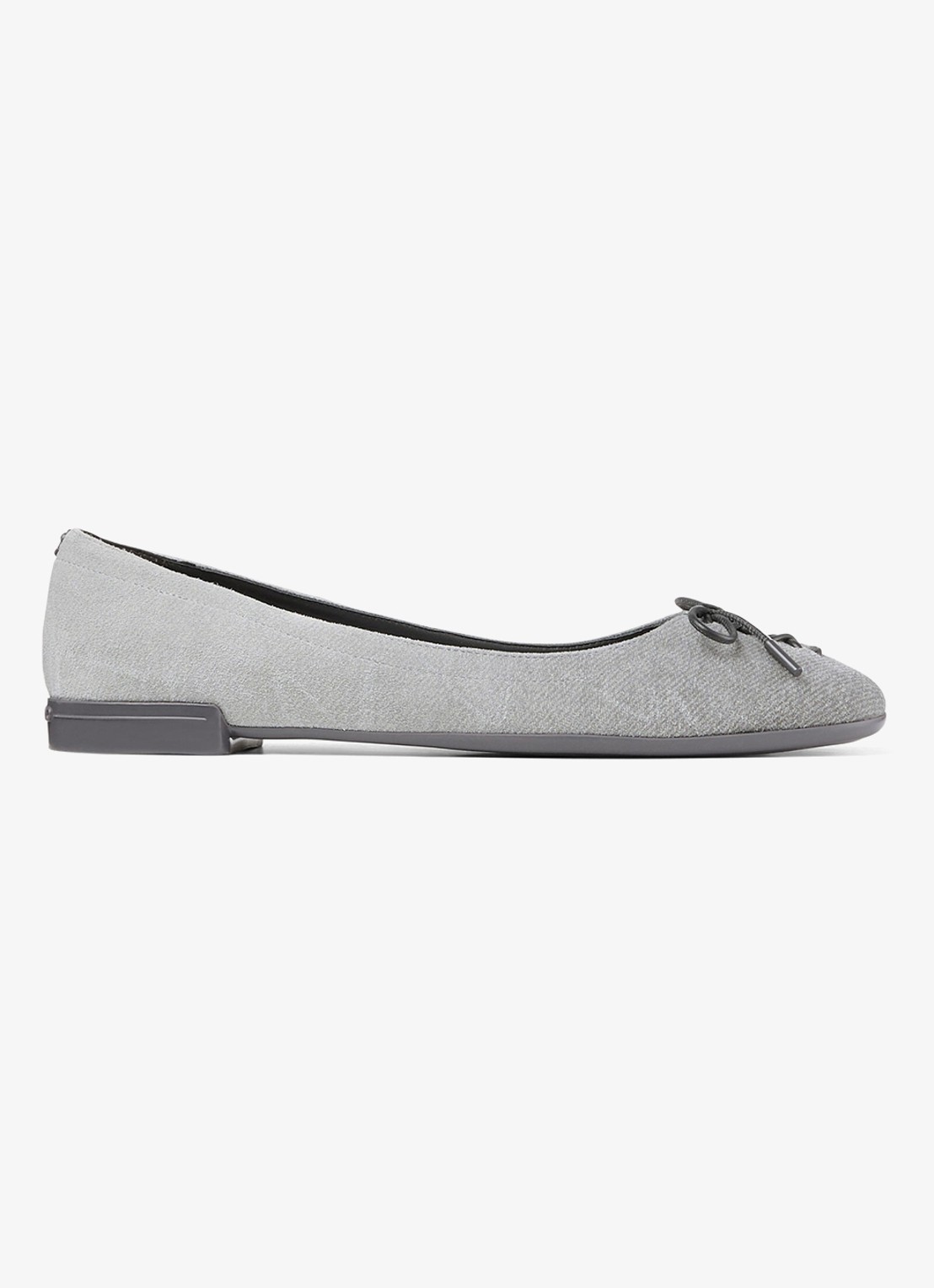Jimmy Choo Scarlett ballerina met strikdetail - voorkant 2 grijs