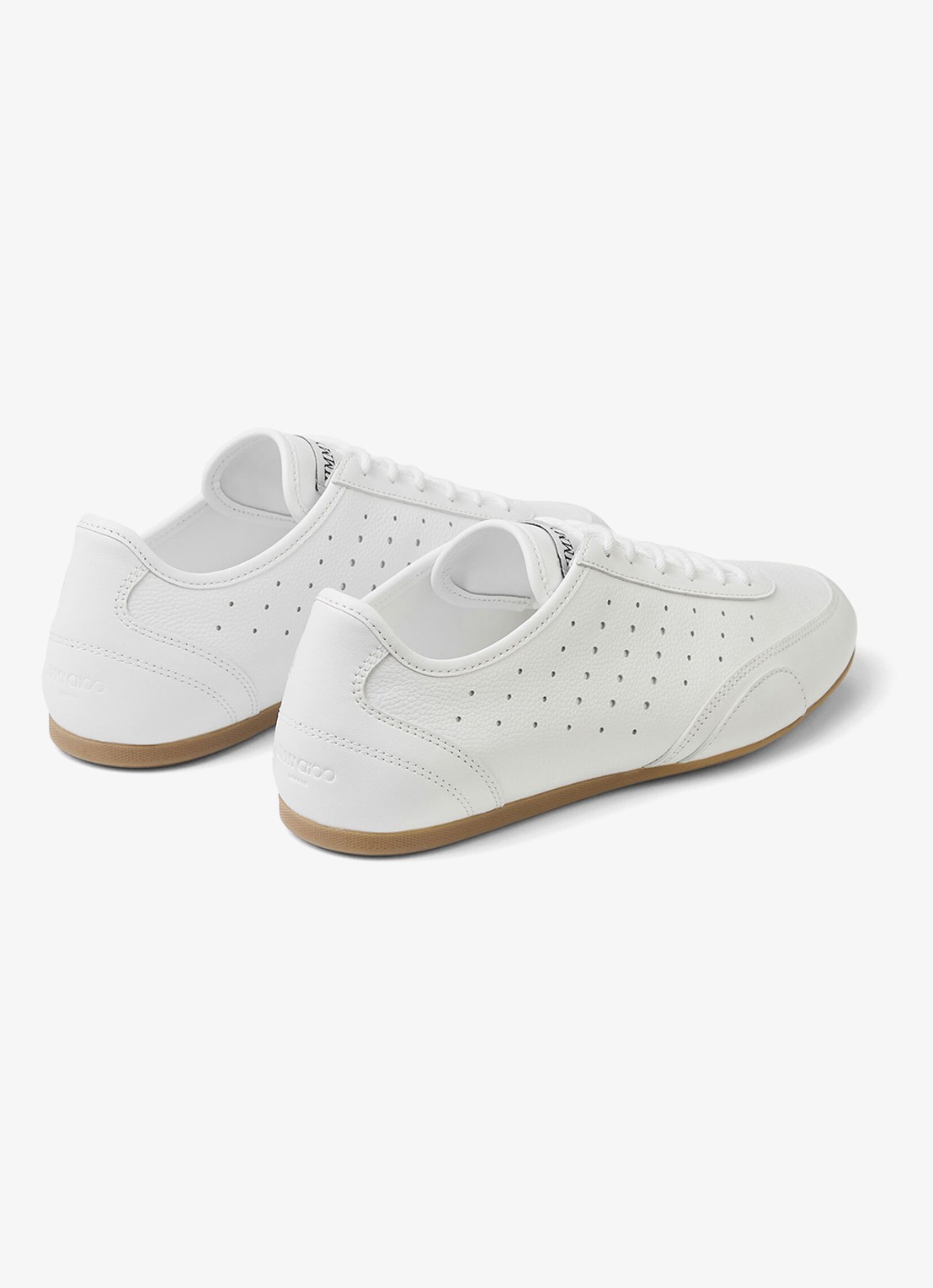 Jimmy Choo Sunny/F sneaker van leer - achterkant 4 wit