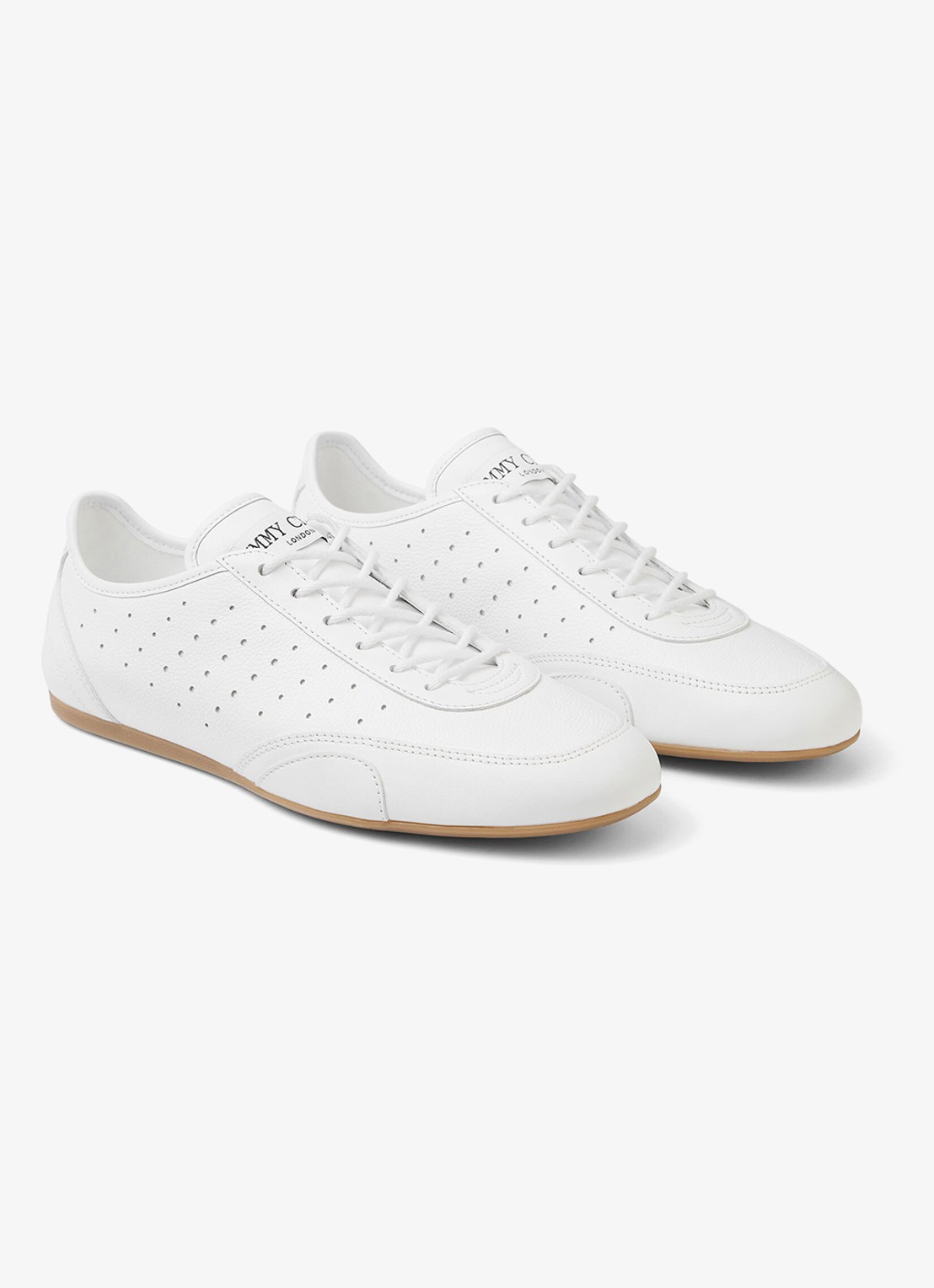 Jimmy Choo Sunny/F sneaker van leer - detail wit