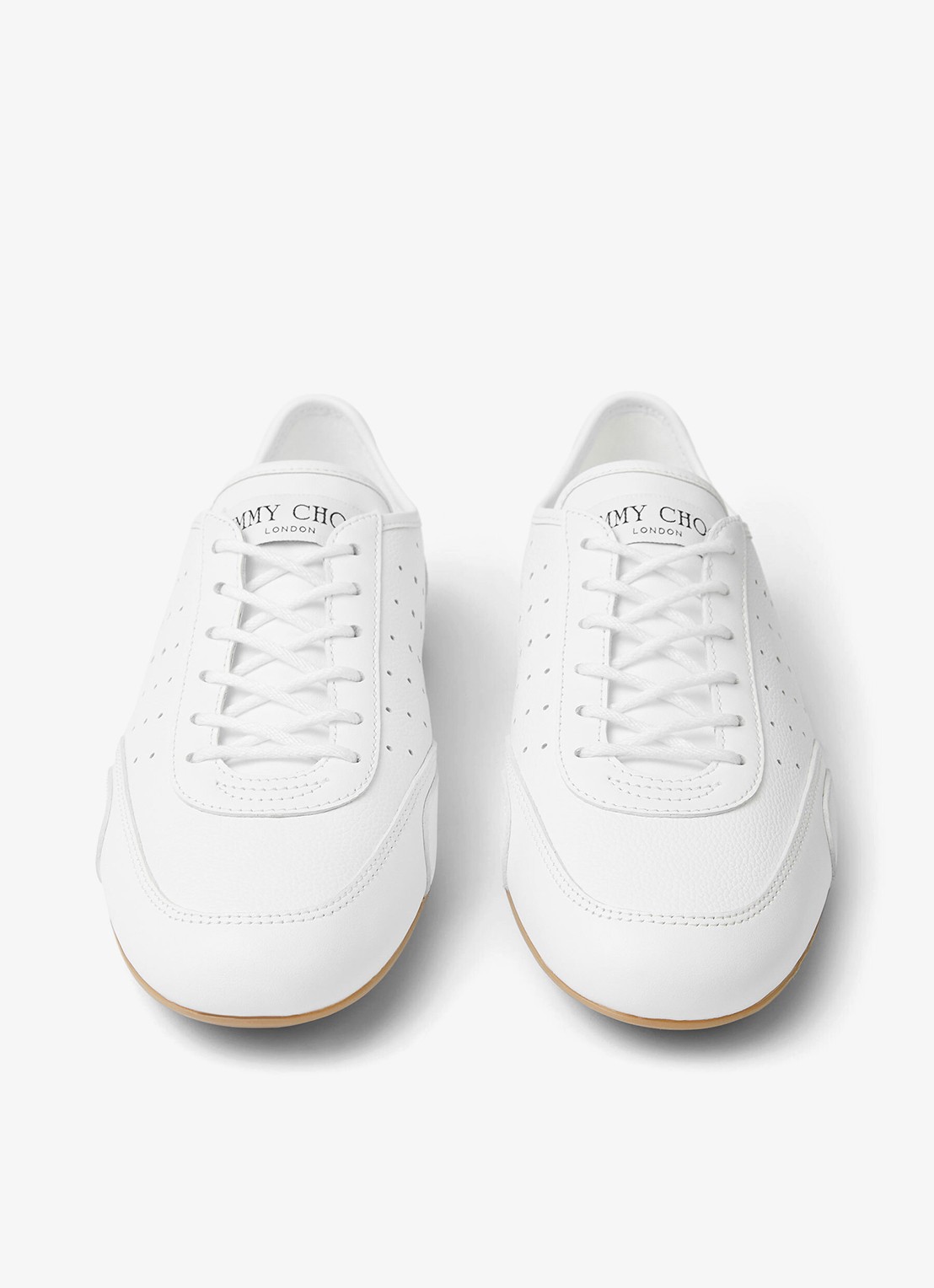 Jimmy Choo Sunny/F sneaker van leer - detail 2 wit
