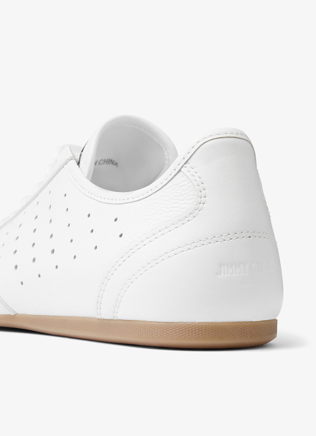 Jimmy Choo Sunny/F sneaker van leer - detail 3 wit